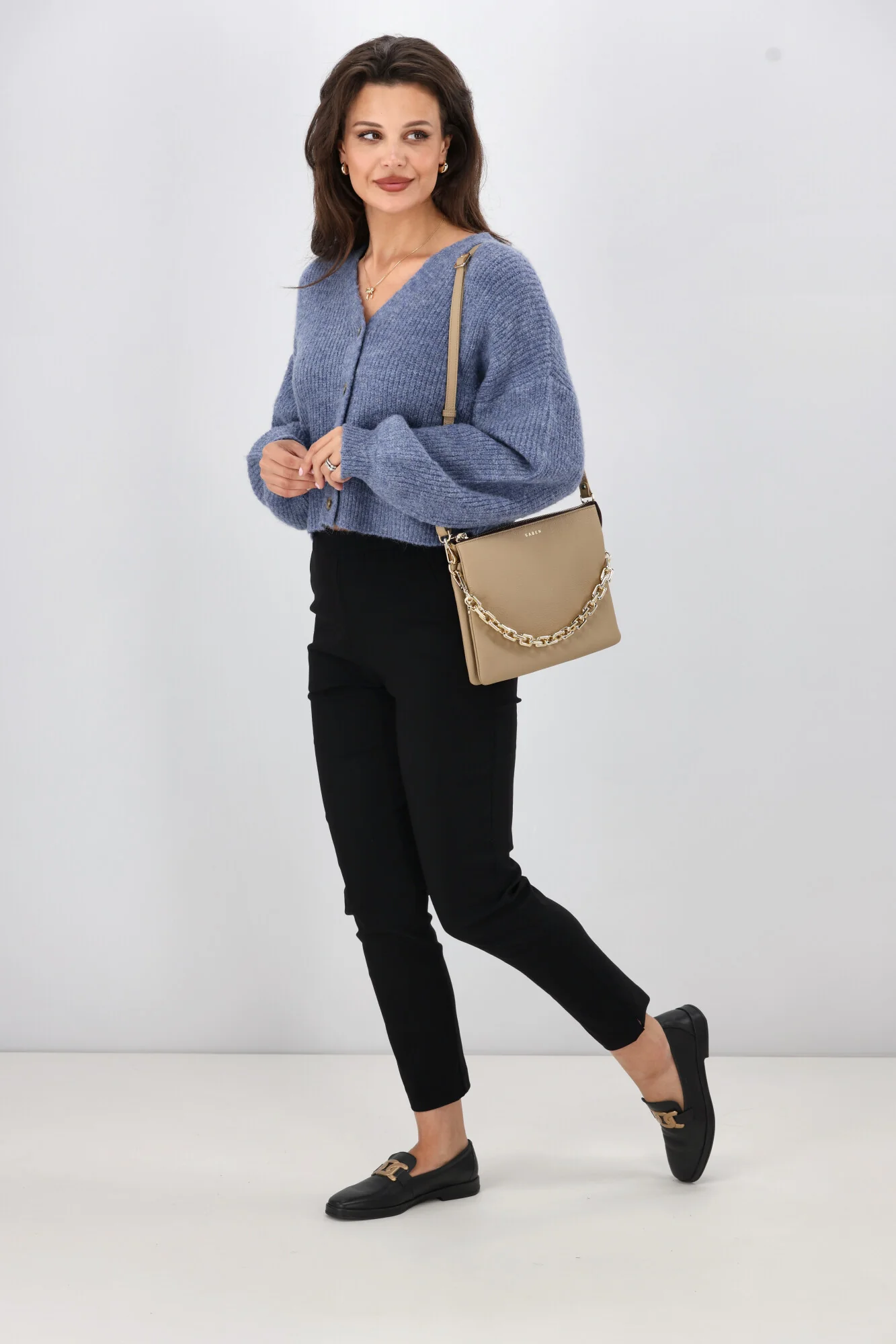 Shine On Label Evan Ponte Slim Leg Pant Black - Image 4