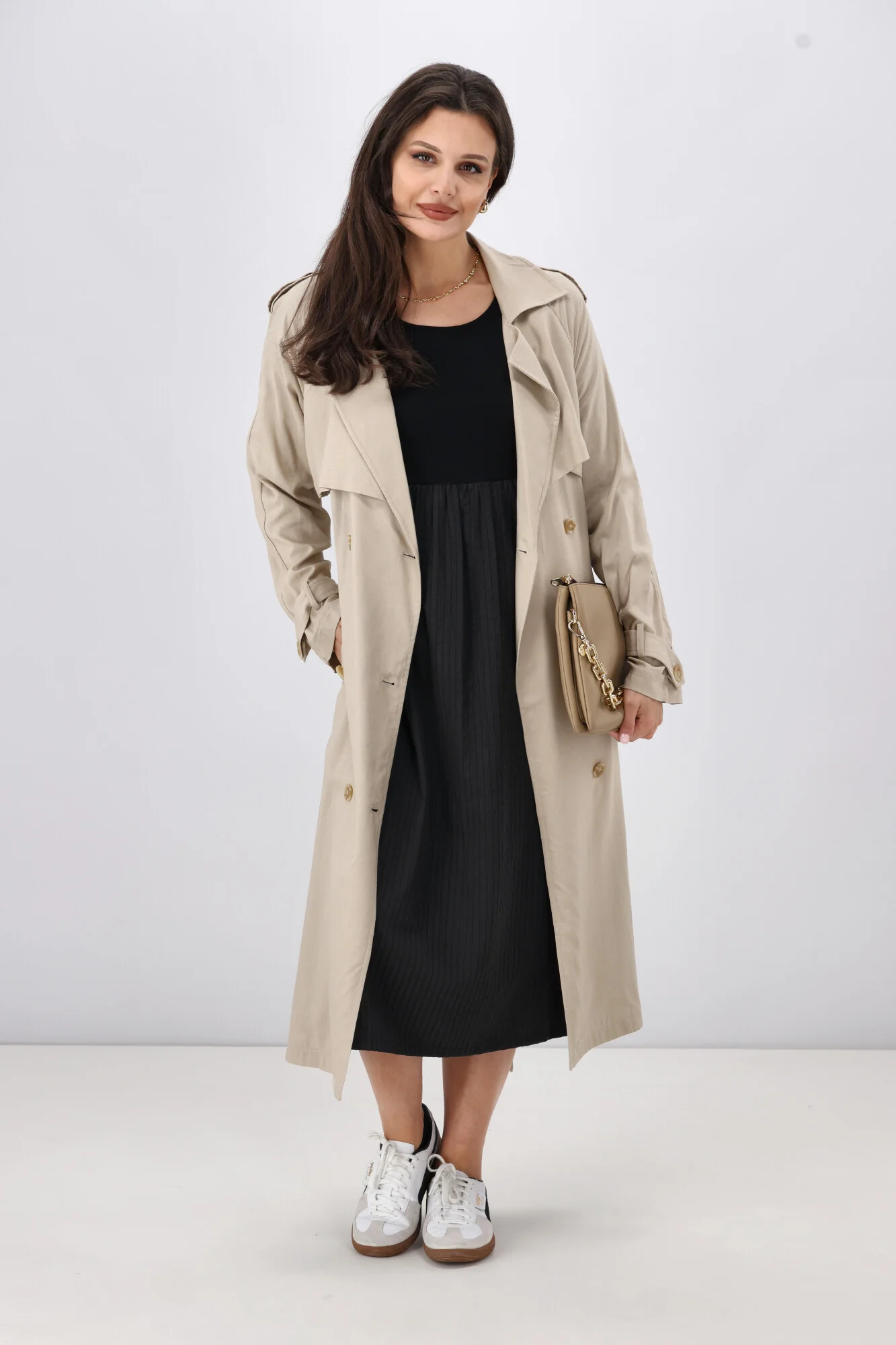 Shine On Label Gabe Self Stripe Skirt Dress Black - Image 8
