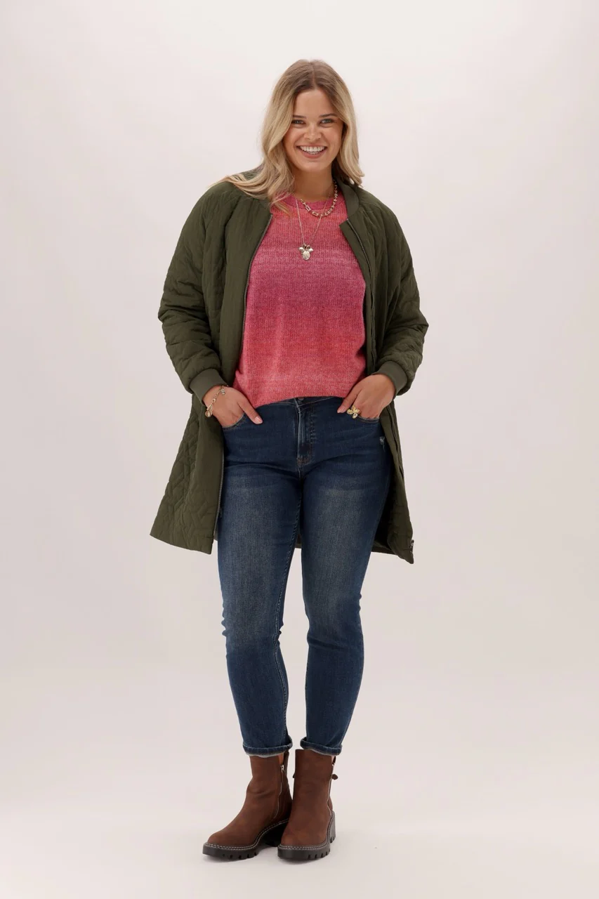 Shine On Label Hayes Jumper Red Pink Ombre - Image 6