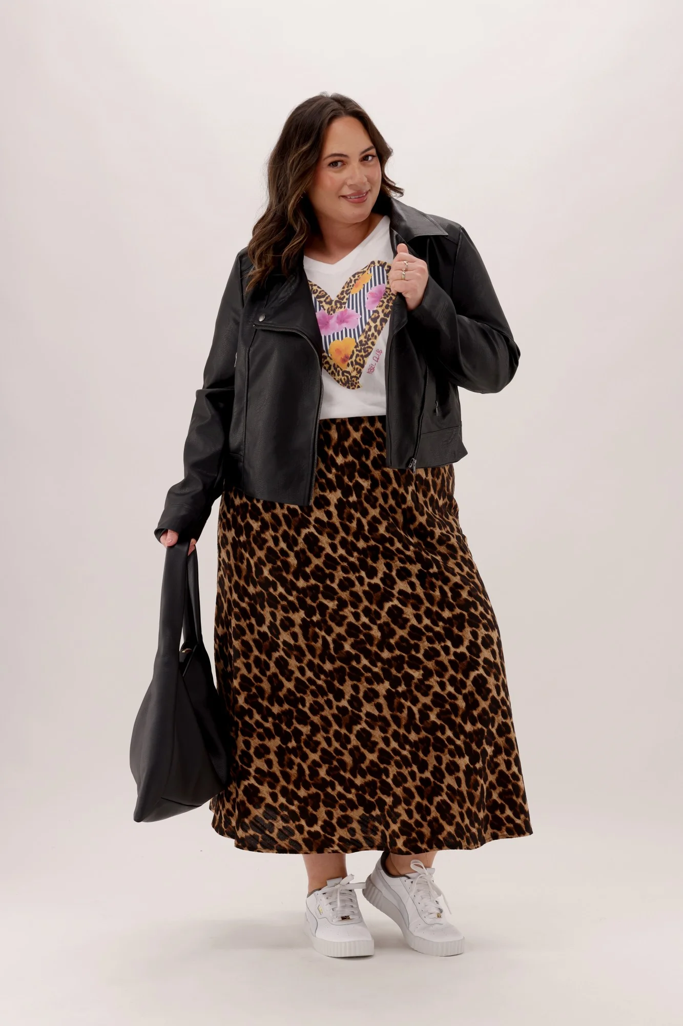 Shine On Label Honor Skirt Natural Animal Print - Image 7