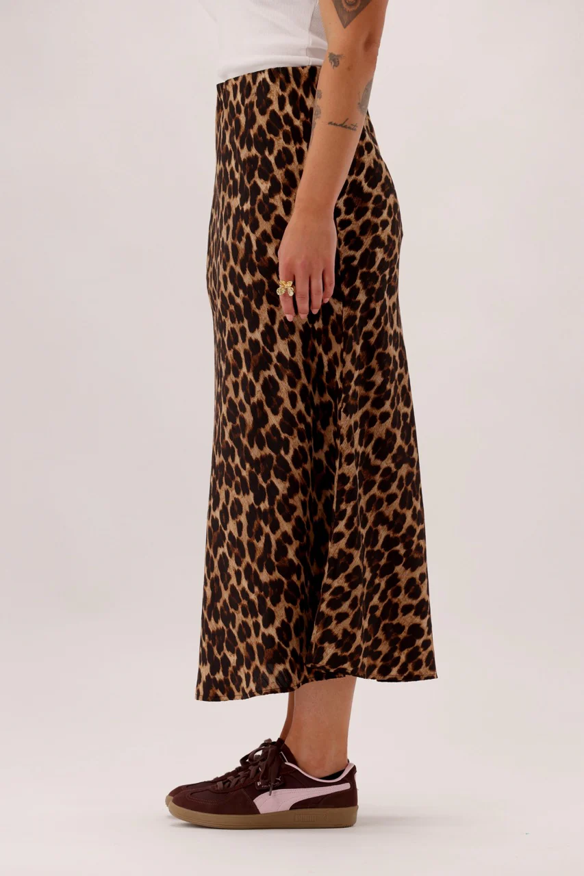 Shine On Label Honor Skirt Natural Animal Print - Image 8