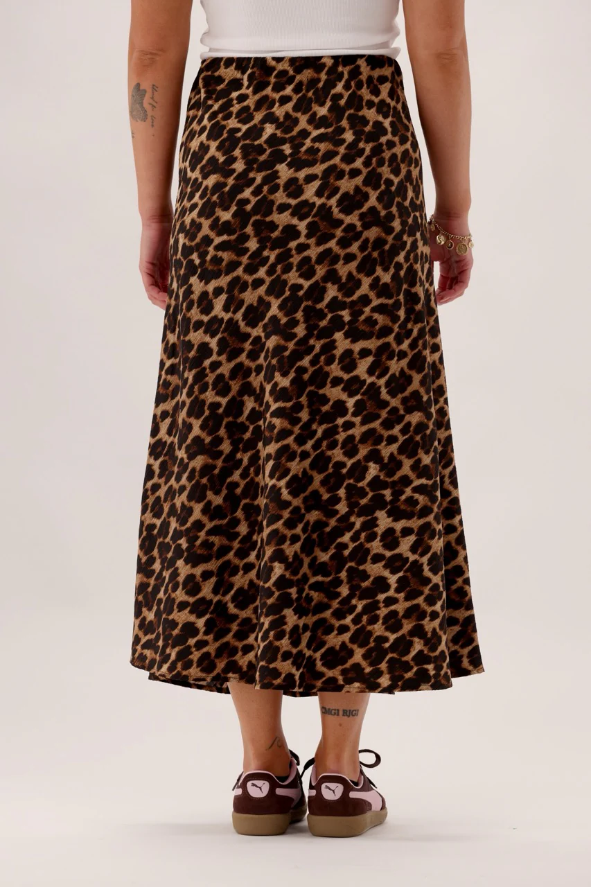 Shine On Label Honor Skirt Natural Animal Print - Image 9