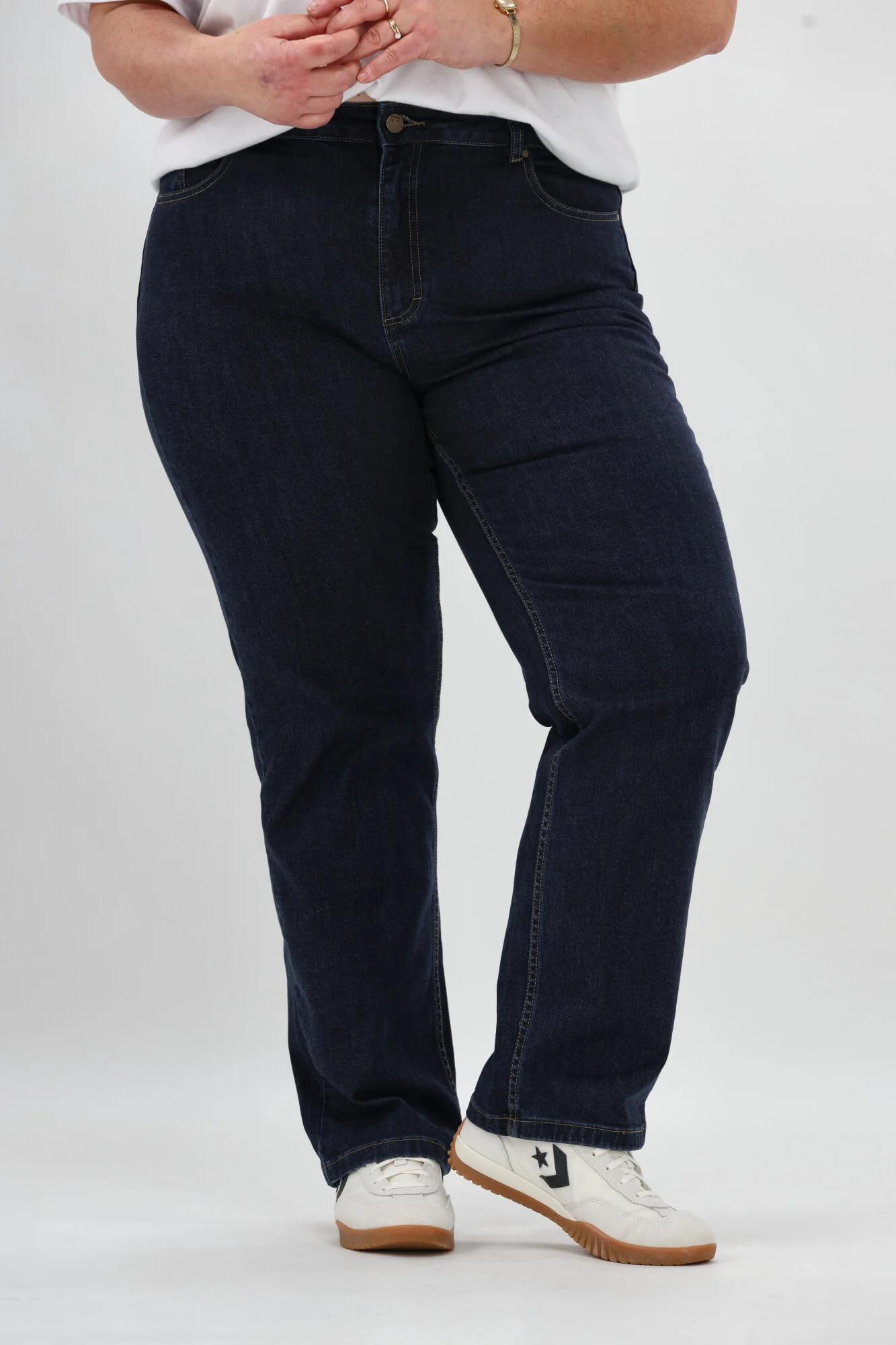 Shine On Label Jase Straight Jean Raw Indigo - Image 3