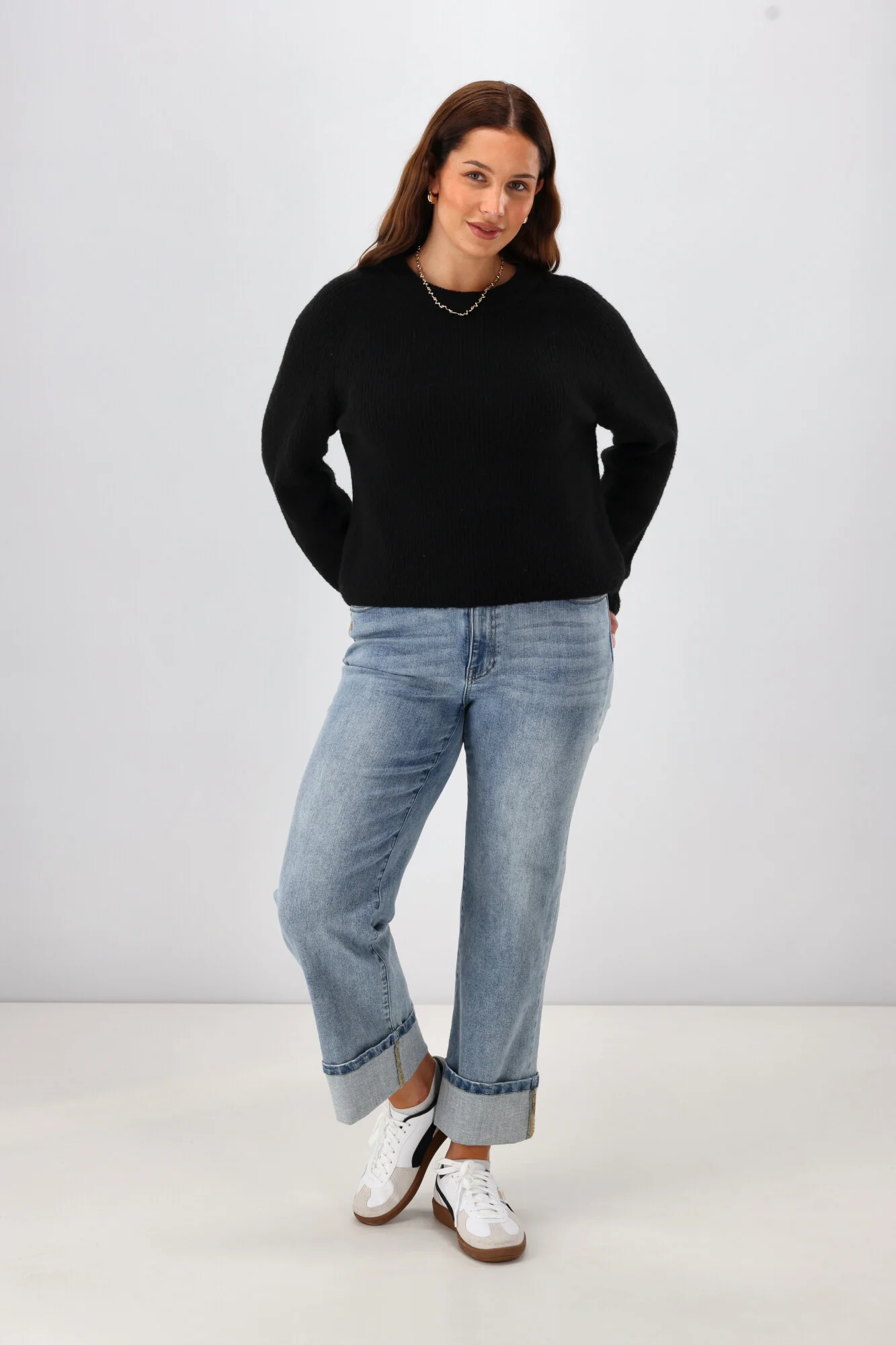 Shine On Label Joey Mohair Like Sweater Black - Image 3