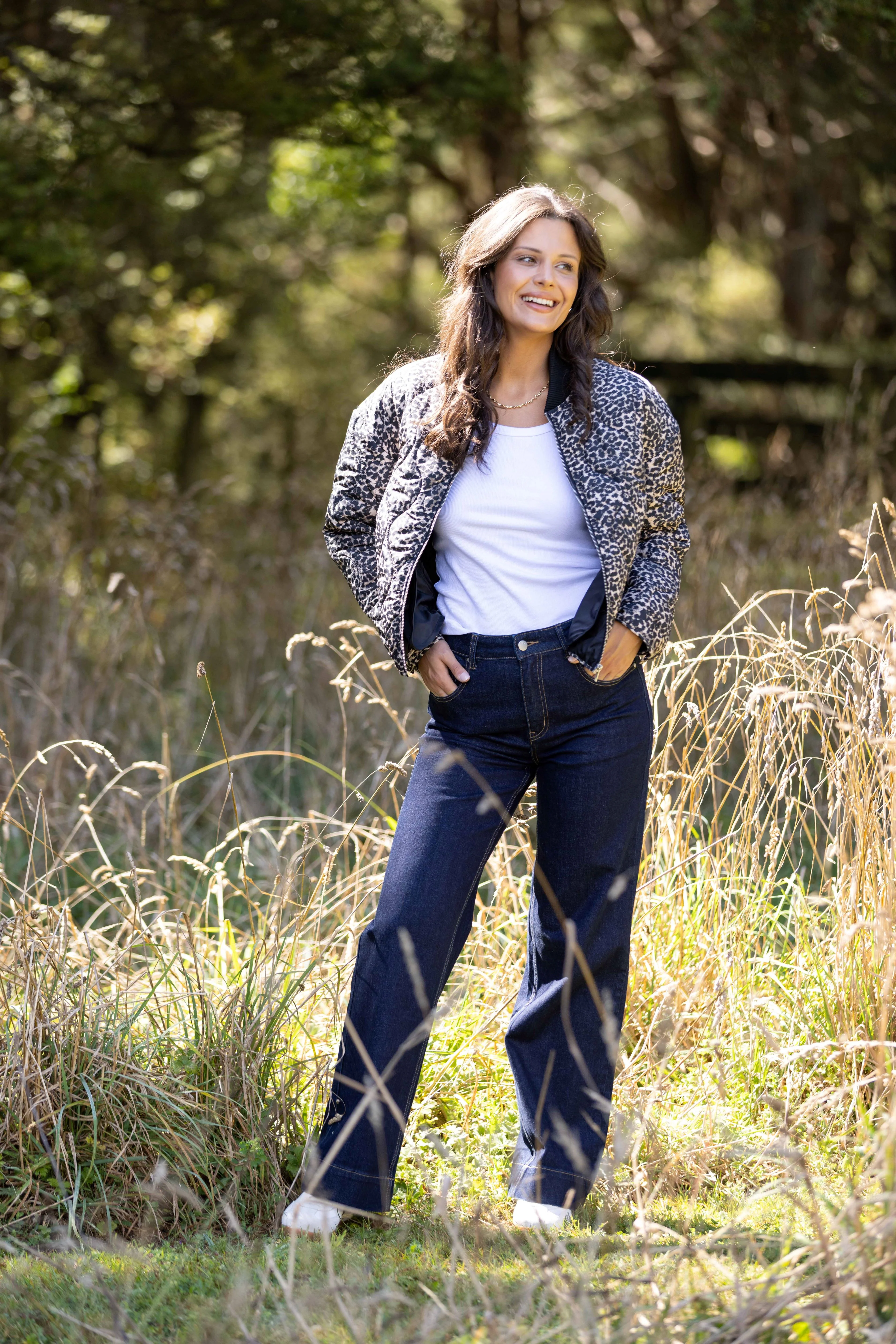 Shine On Label Kinsley Quilted Jacket Animal Print - Image 4