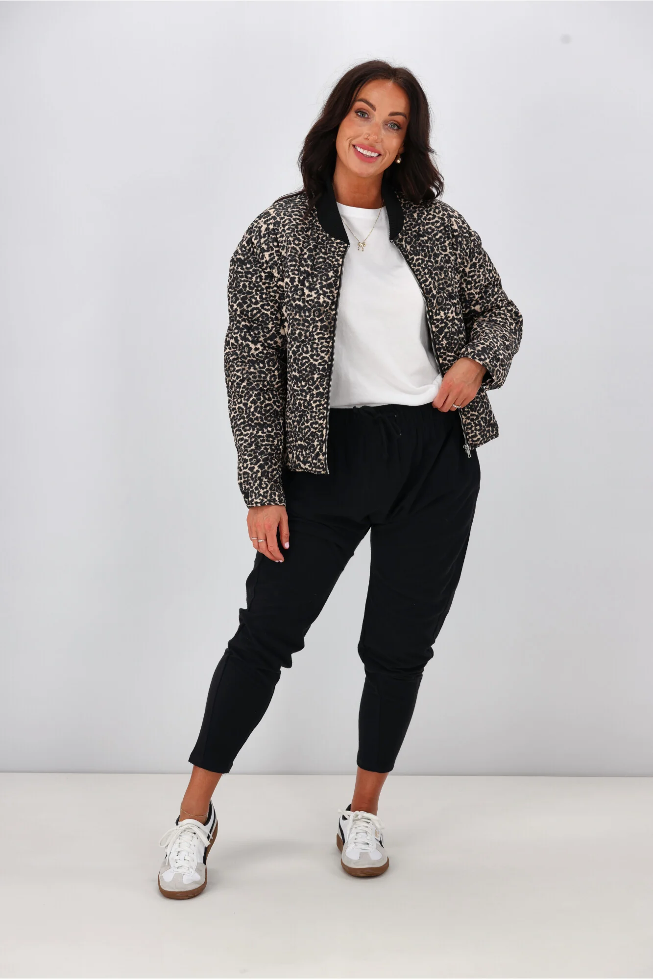 Shine On Label Kinsley Quilted Jacket Animal Print - Image 6