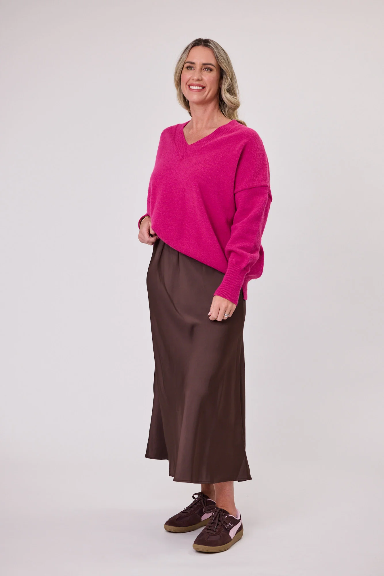 Shine On Label Kova Knit Jumper Pink - Image 2