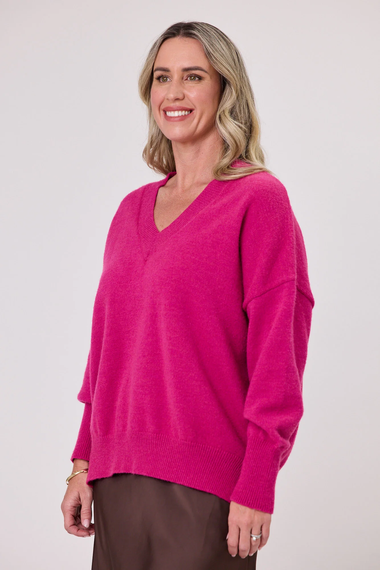 Shine On Label Kova Knit Jumper Pink - Image 3