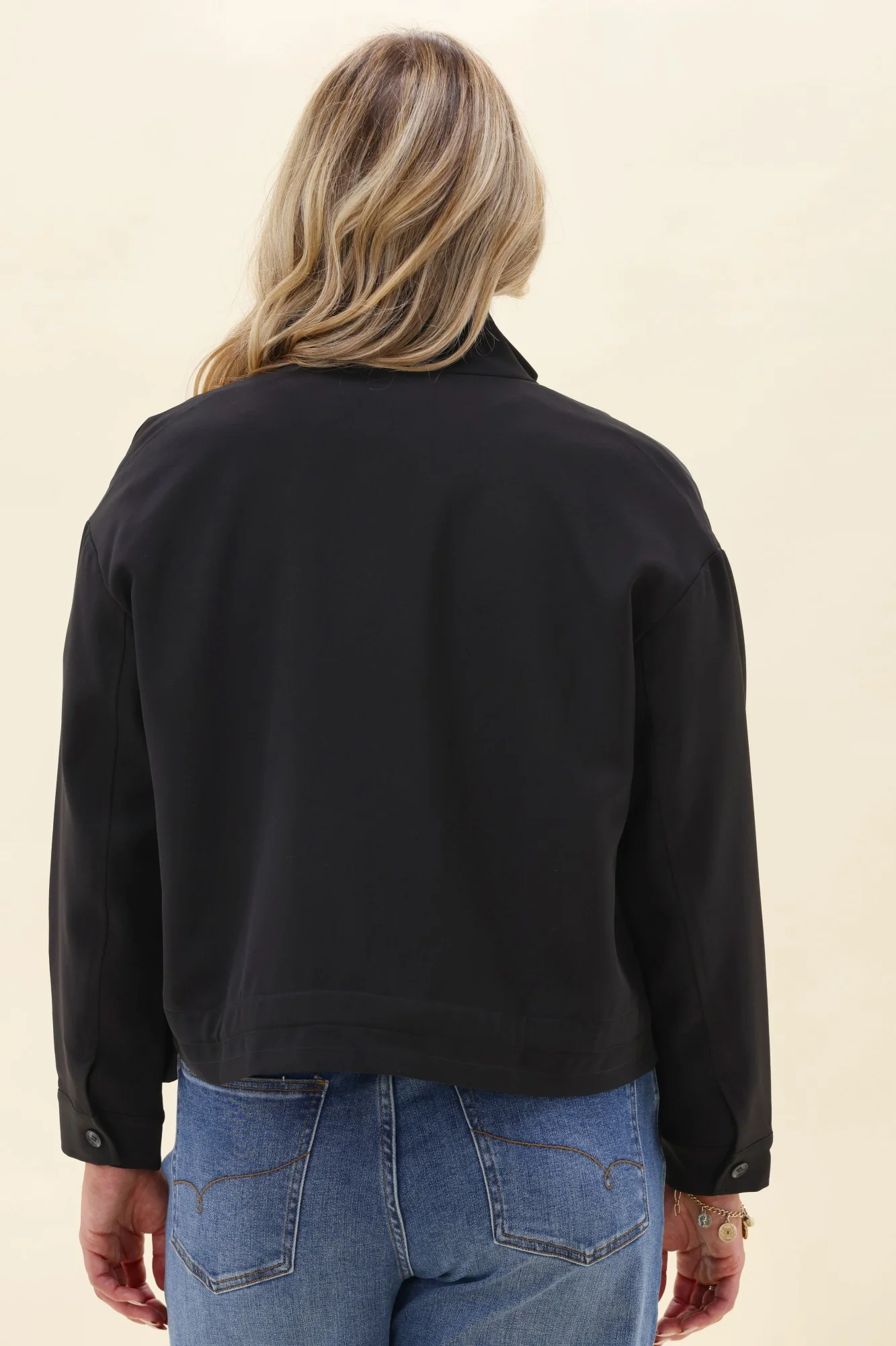 Shine On Label Kyrow Zip Through Jacket Black - Image 5