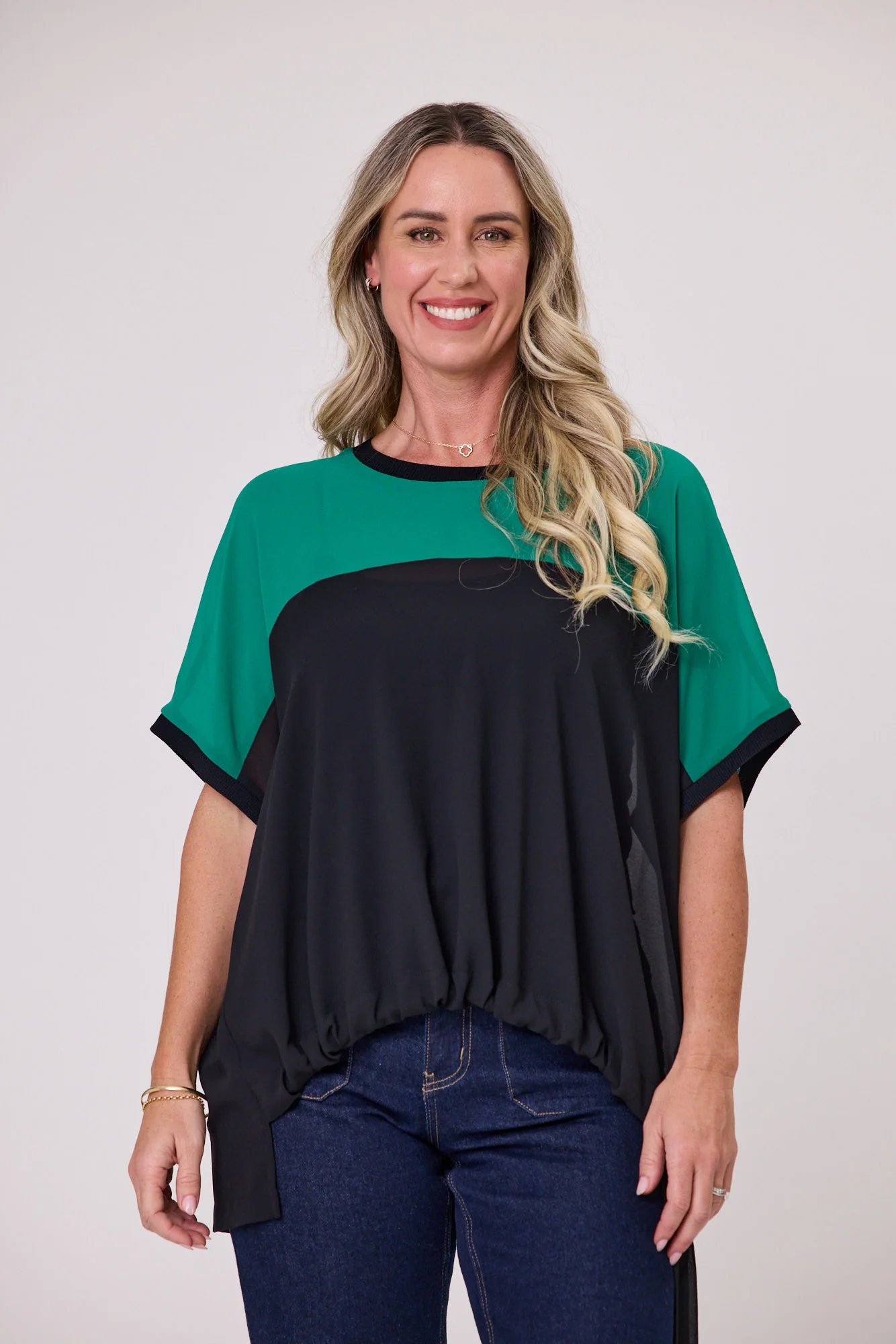 Shine On Label Lucien Spliced Top