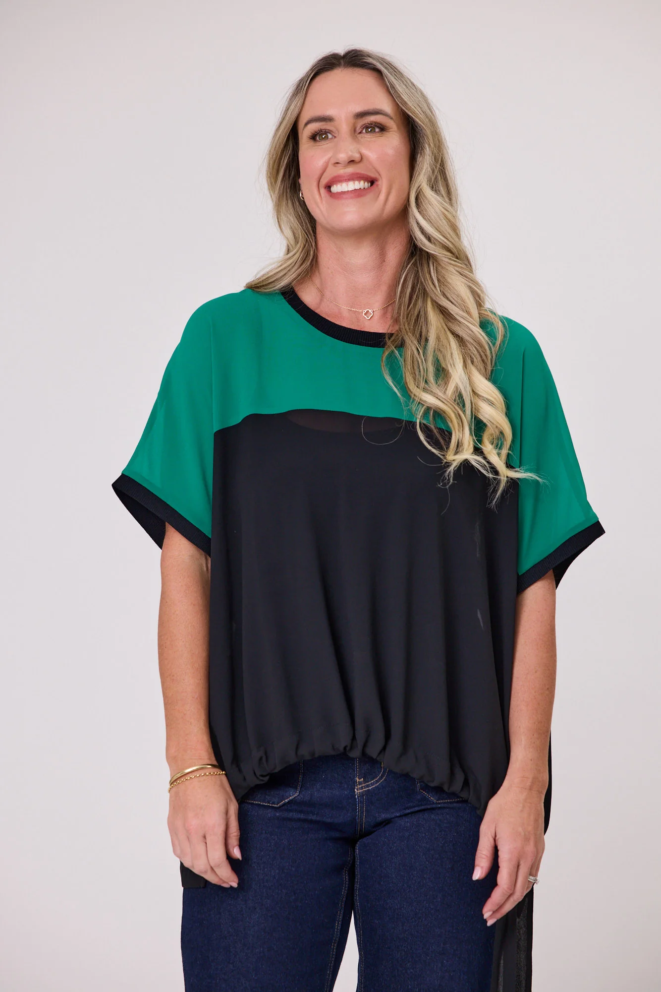 Shine On Label Lucien Spliced Top - Image 2