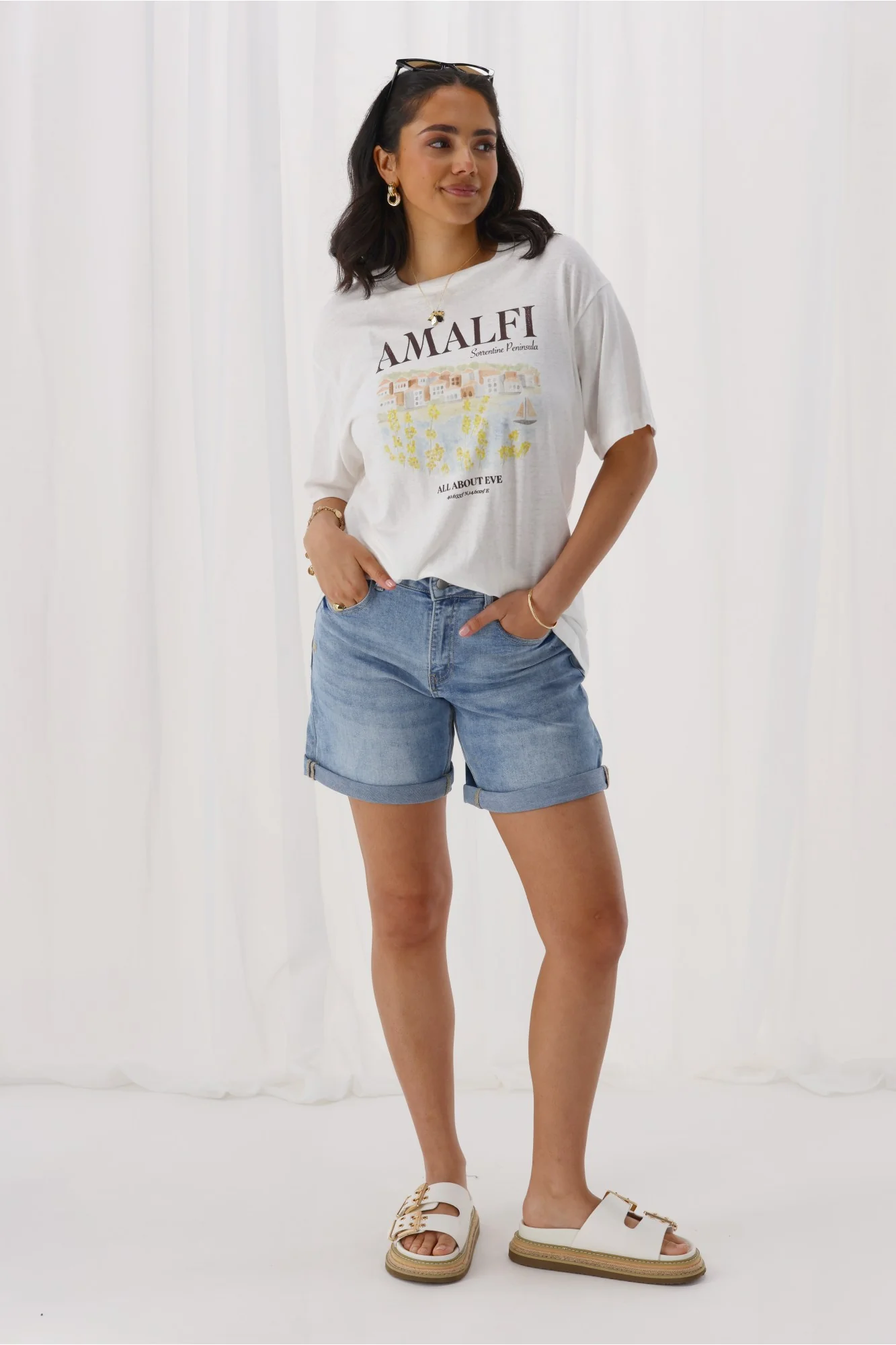 Shine On Label Luke Denim Shorts Blue - Image 5
