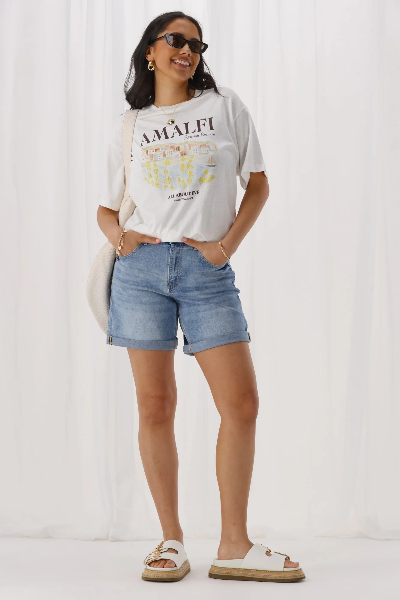 Shine On Label Luke Denim Shorts Blue - Image 6