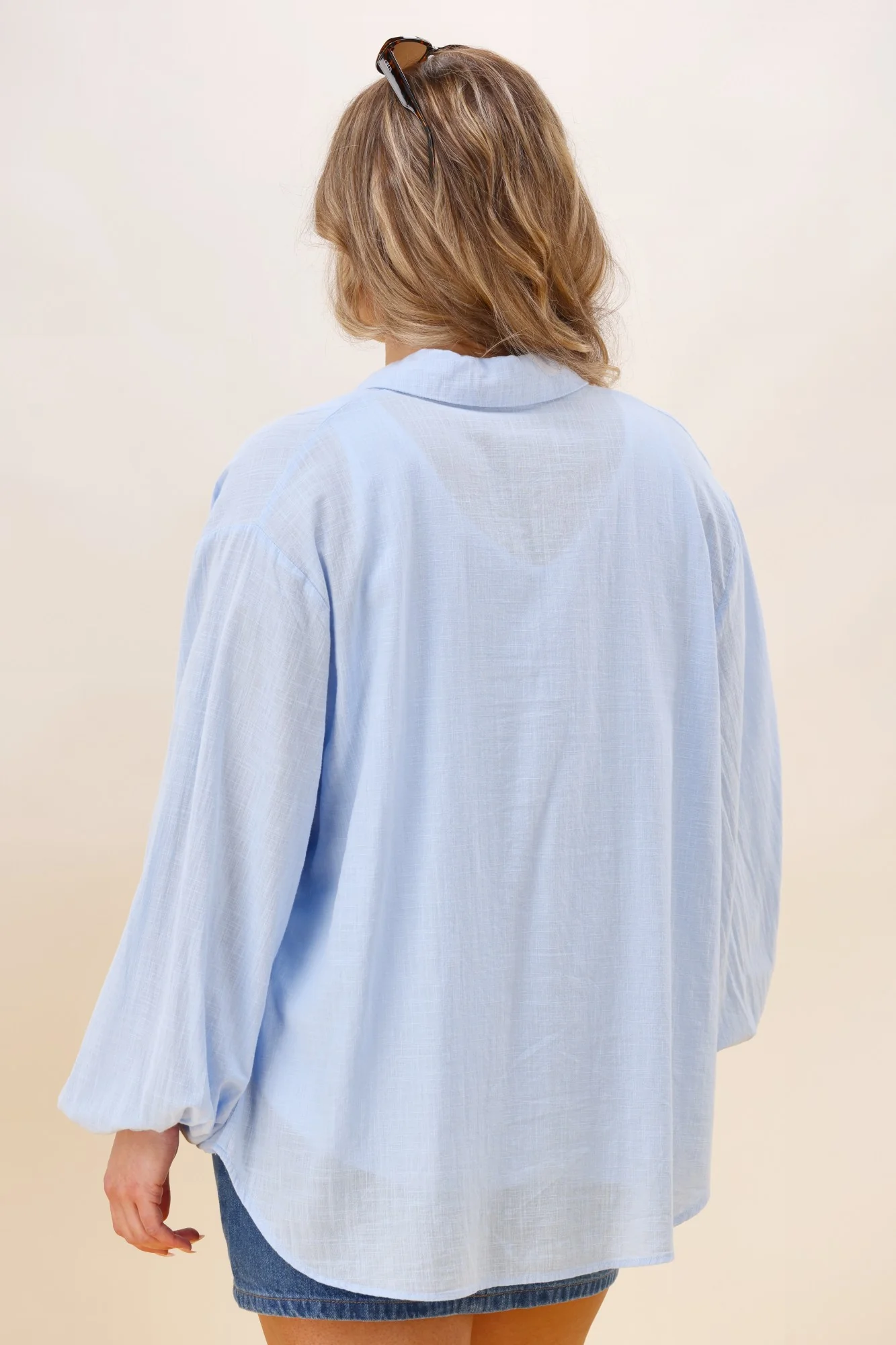 Shine On Label Lumina Shirt Light Blue - Image 11