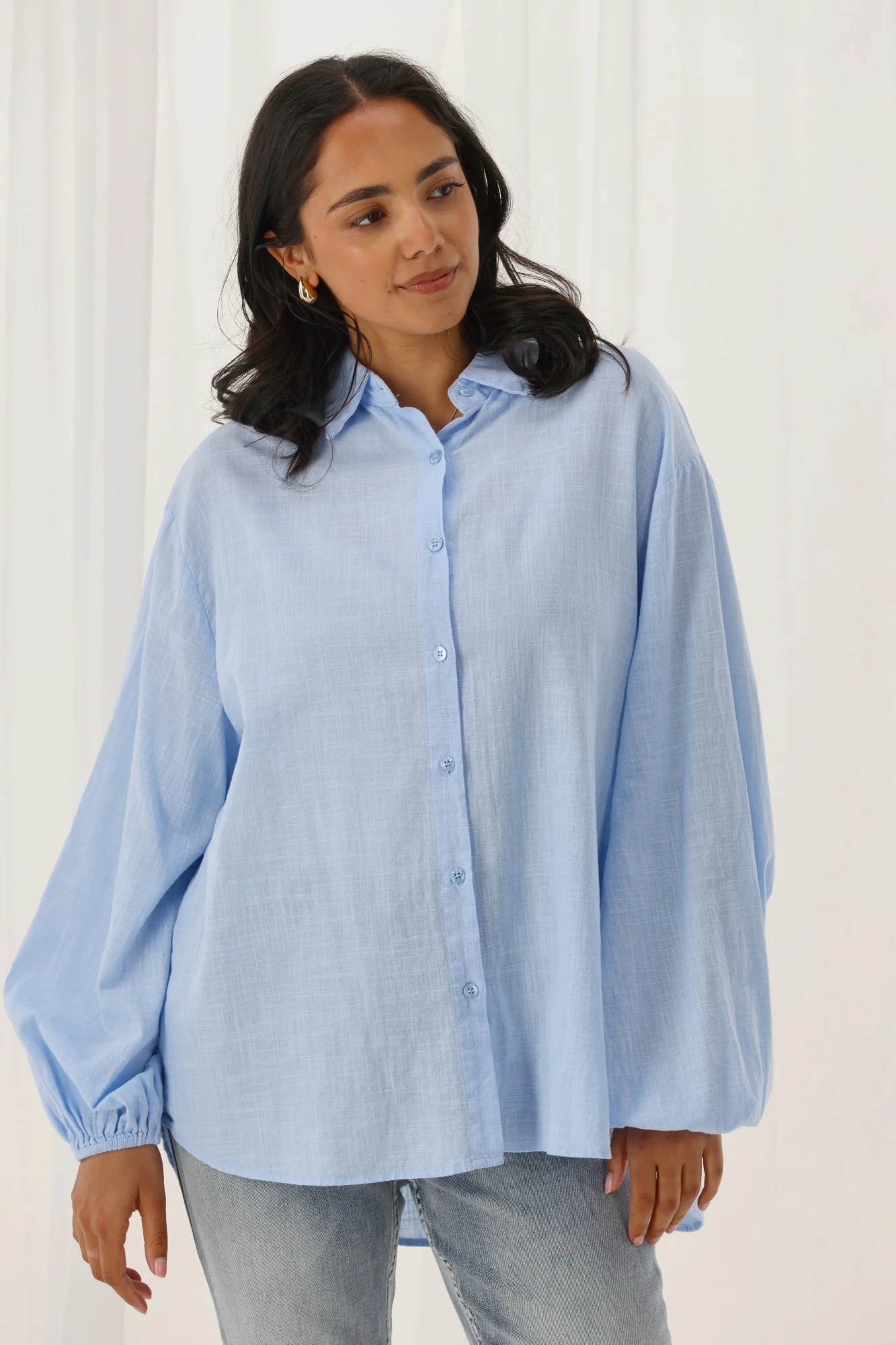 Shine On Label Lumina Shirt Light Blue - Image 12