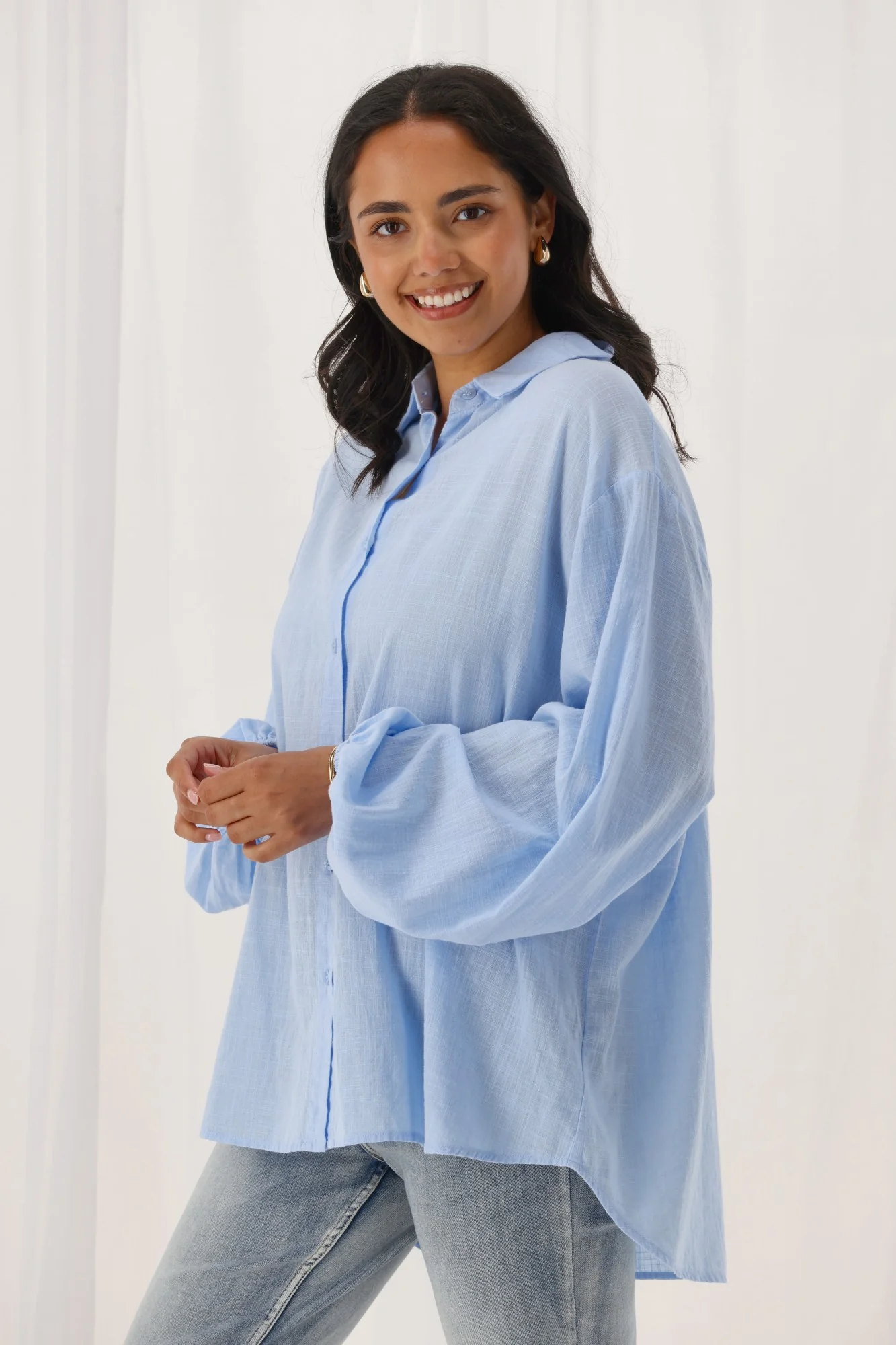Shine On Label Lumina Shirt Light Blue - Image 3