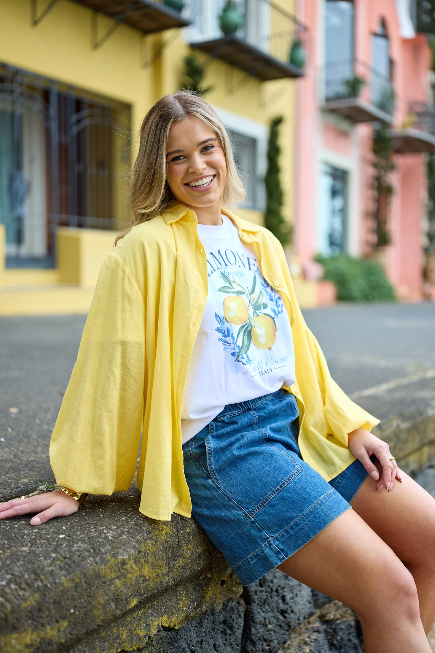 Shine On Label Lumina Shirt Yellow