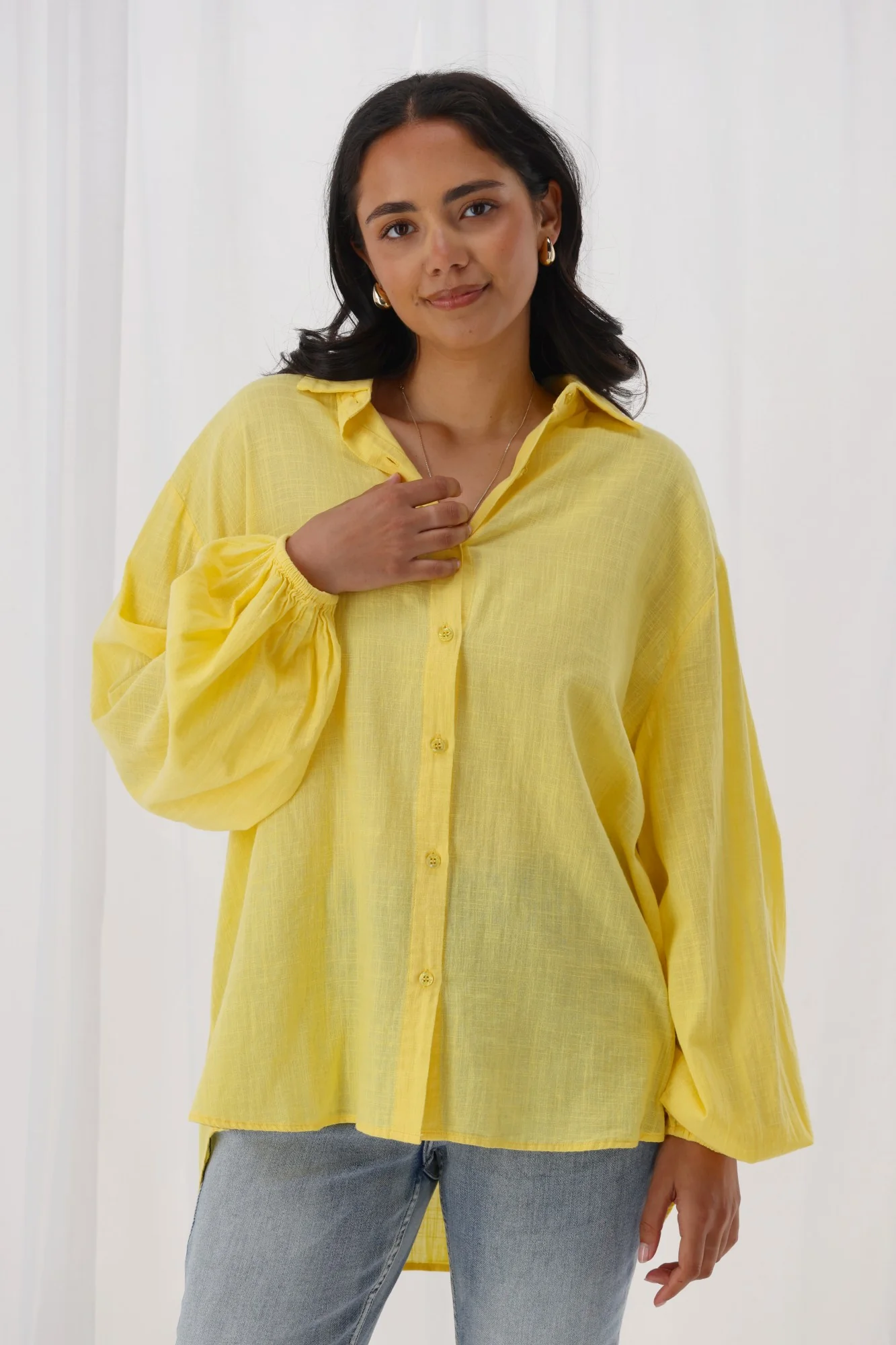 Shine On Label Lumina Shirt Yellow - Image 3