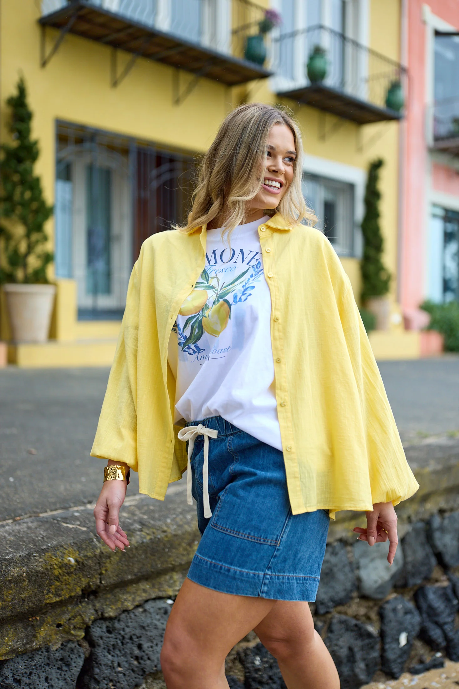 Shine On Label Lumina Shirt Yellow - Image 4