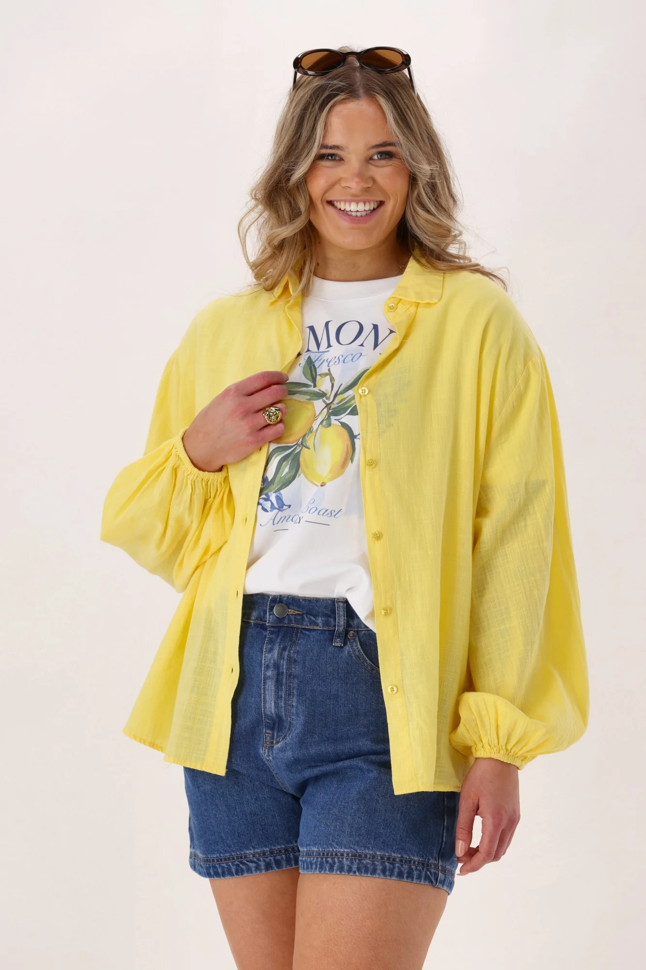 Shine On Label Lumina Shirt Yellow - Image 6