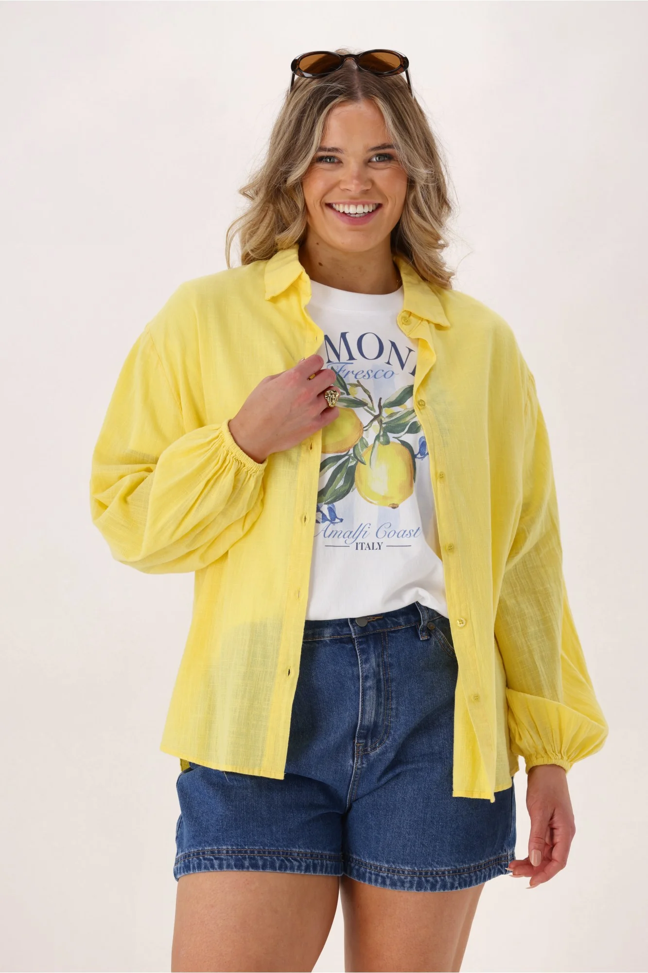 Shine On Label Lumina Shirt Yellow - Image 8