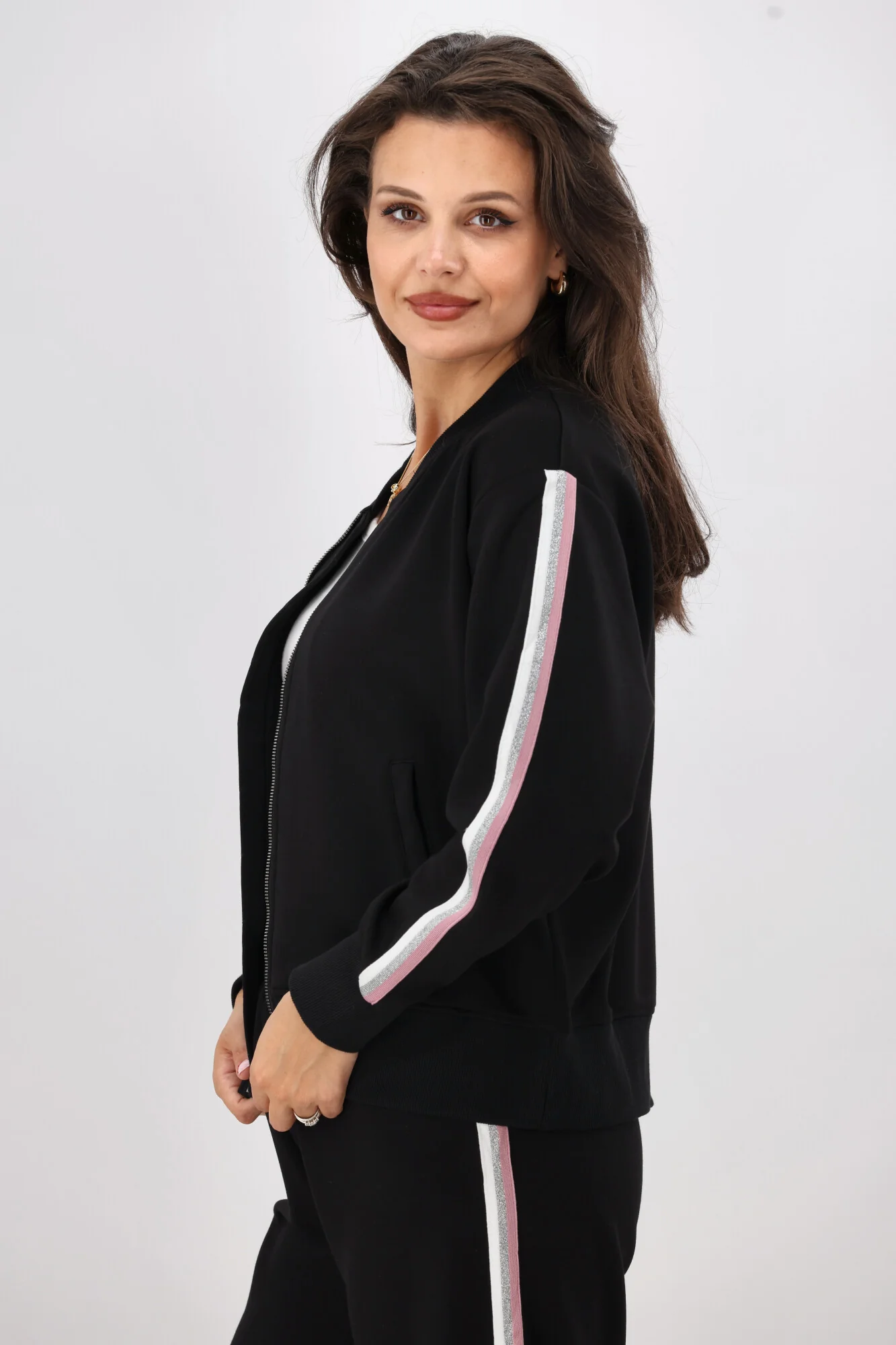 Shine On Label Maddie Bomber Jacket Black - Image 6