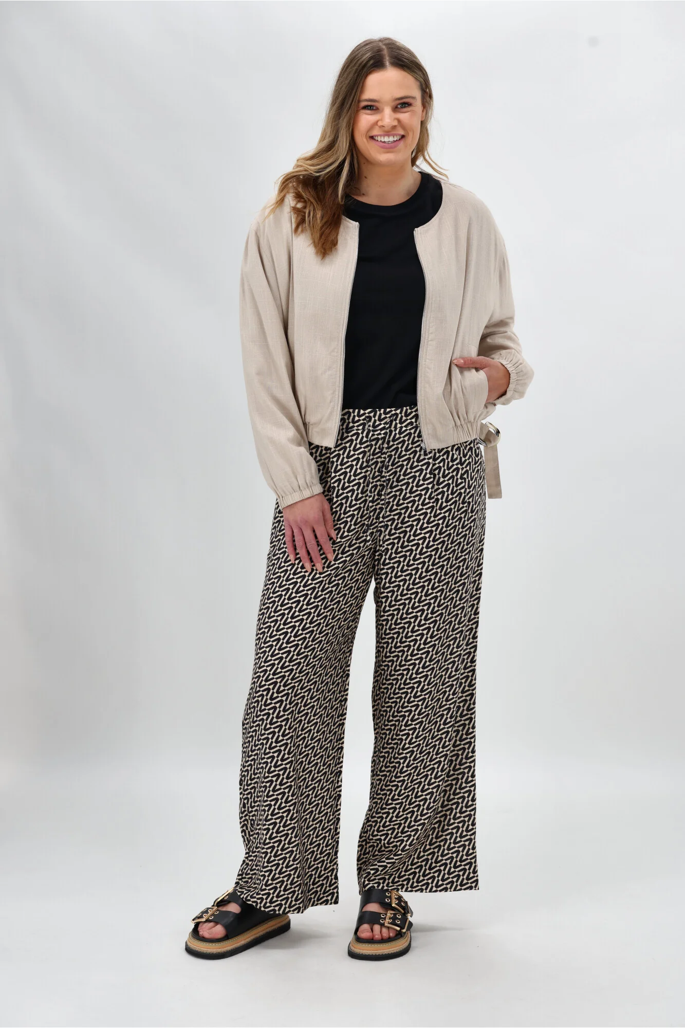 Shine On Label Margot Pant Black Natural Geo - Image 5