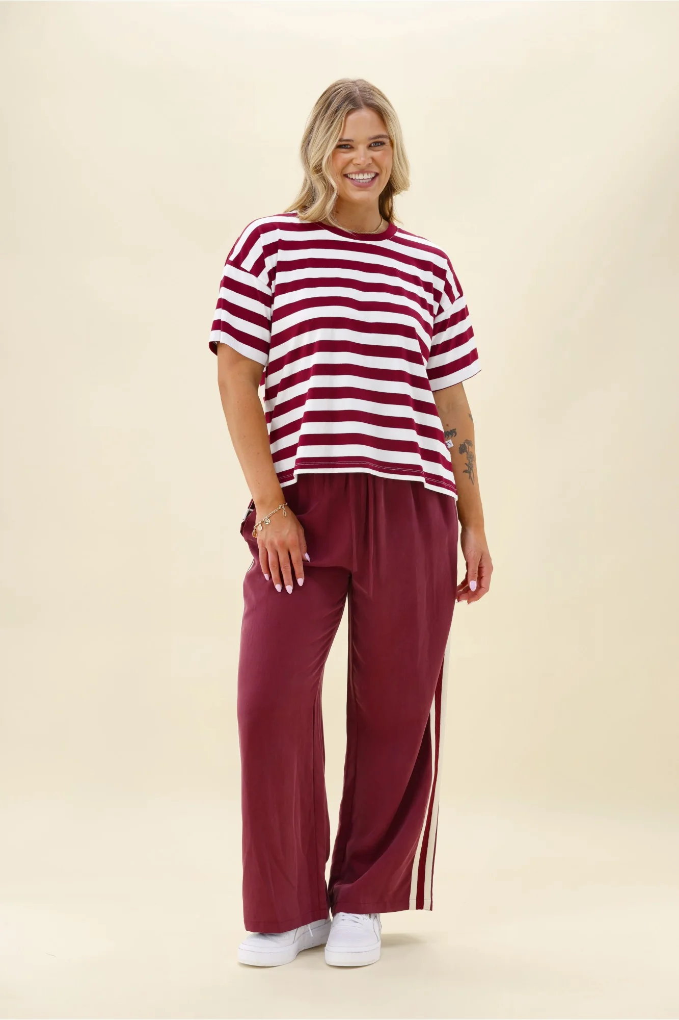 Shine On Label Marisol Pant Wine - Image 6
