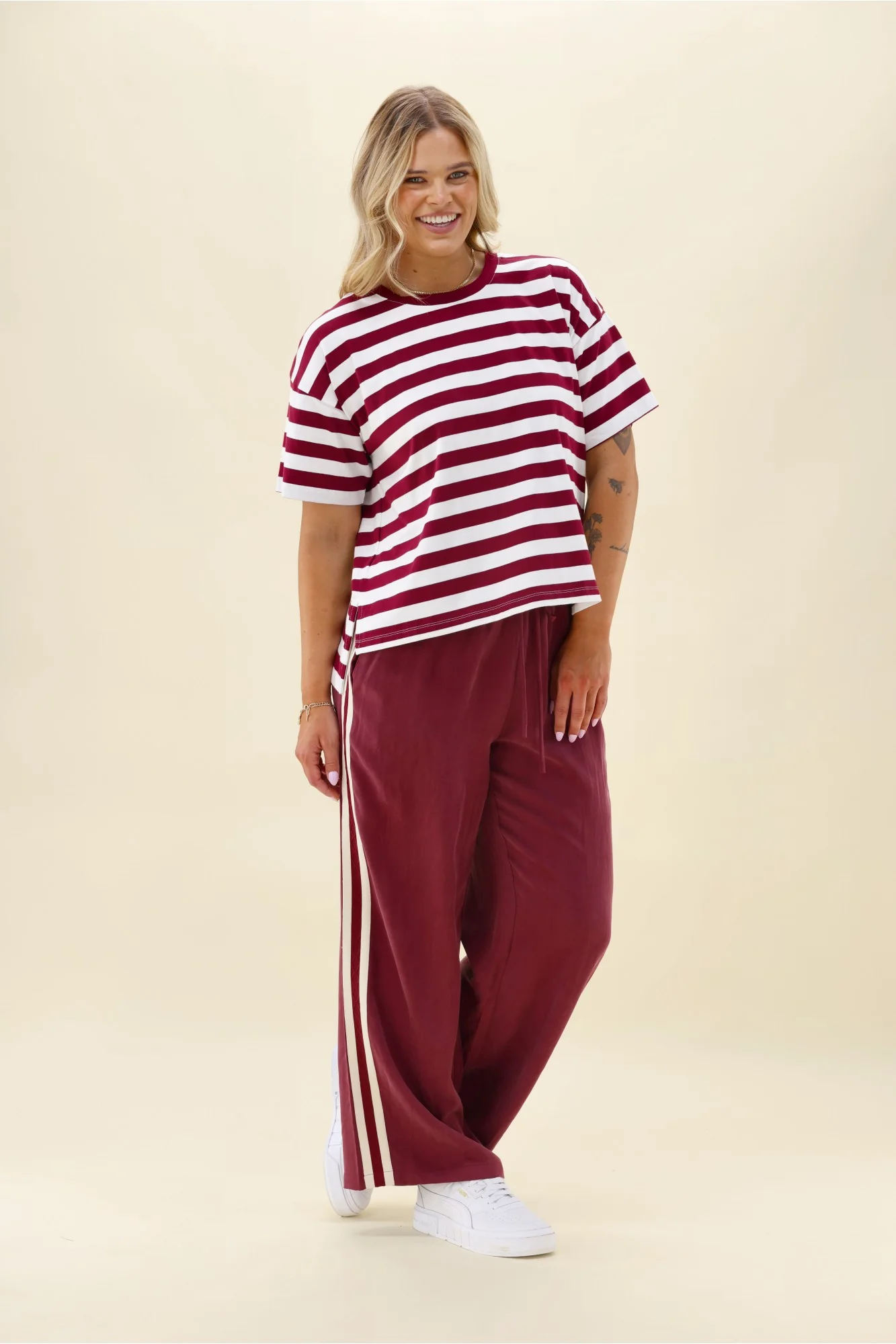 Shine On Label Marisol Pant Wine - Image 7