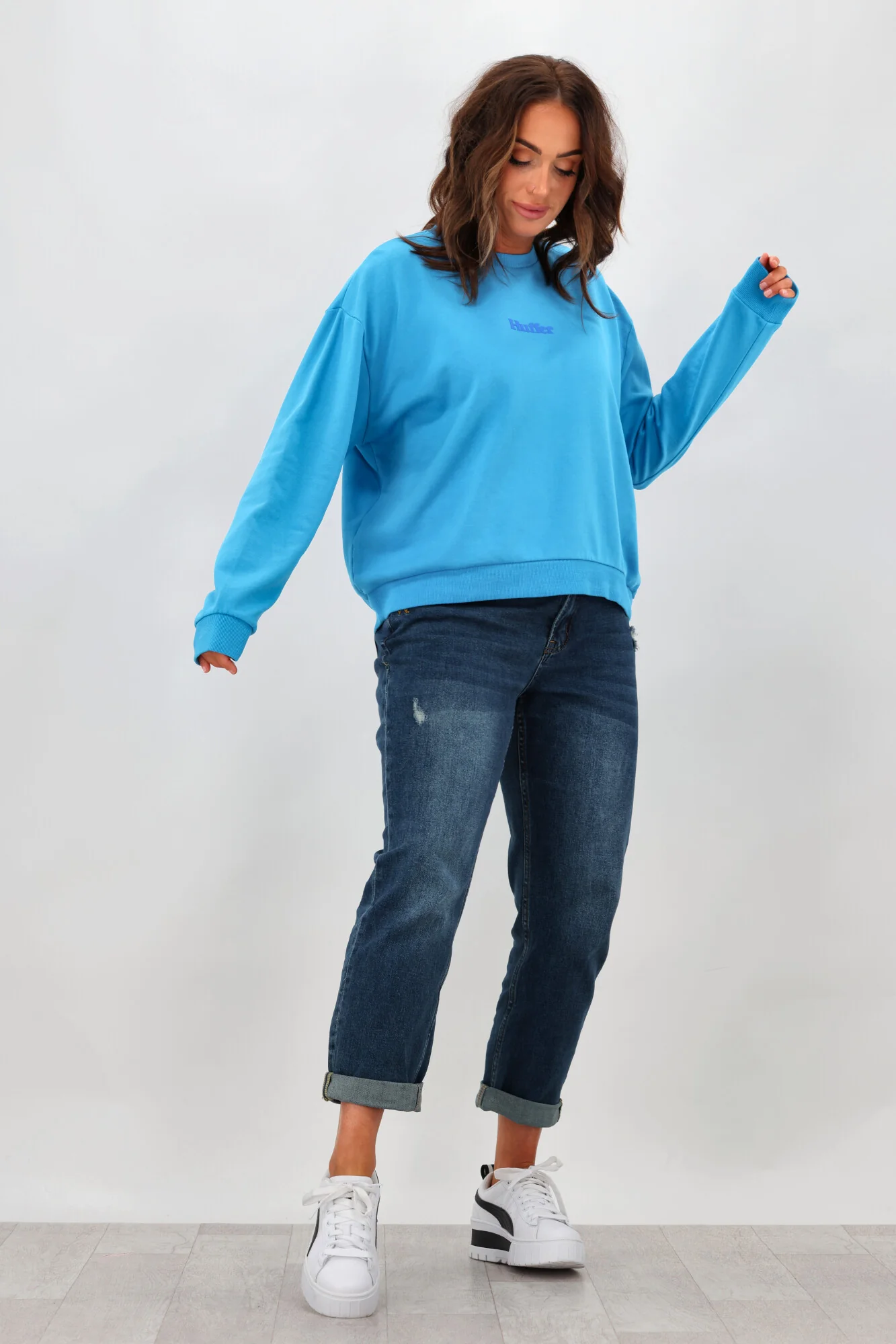 Shine On Label Marlowe Boyfriend Jean Vintage Indigo - Image 2