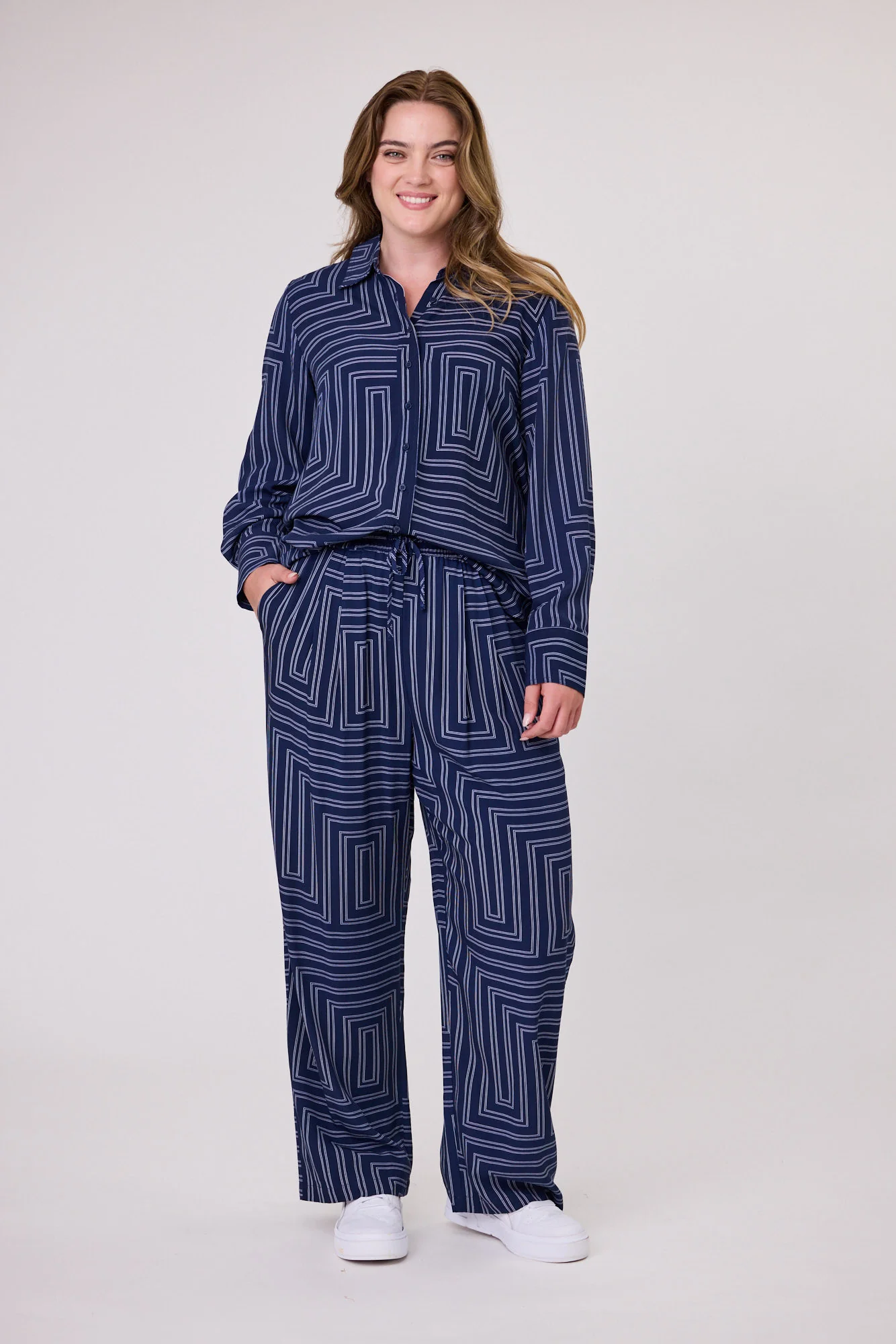 Shine On Label Marrellen Geo Printed Shirt - Image 3
