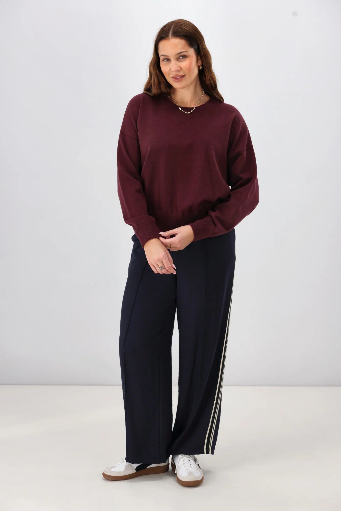 Shine On Label Melly Knit Sweater Wine - Image 4