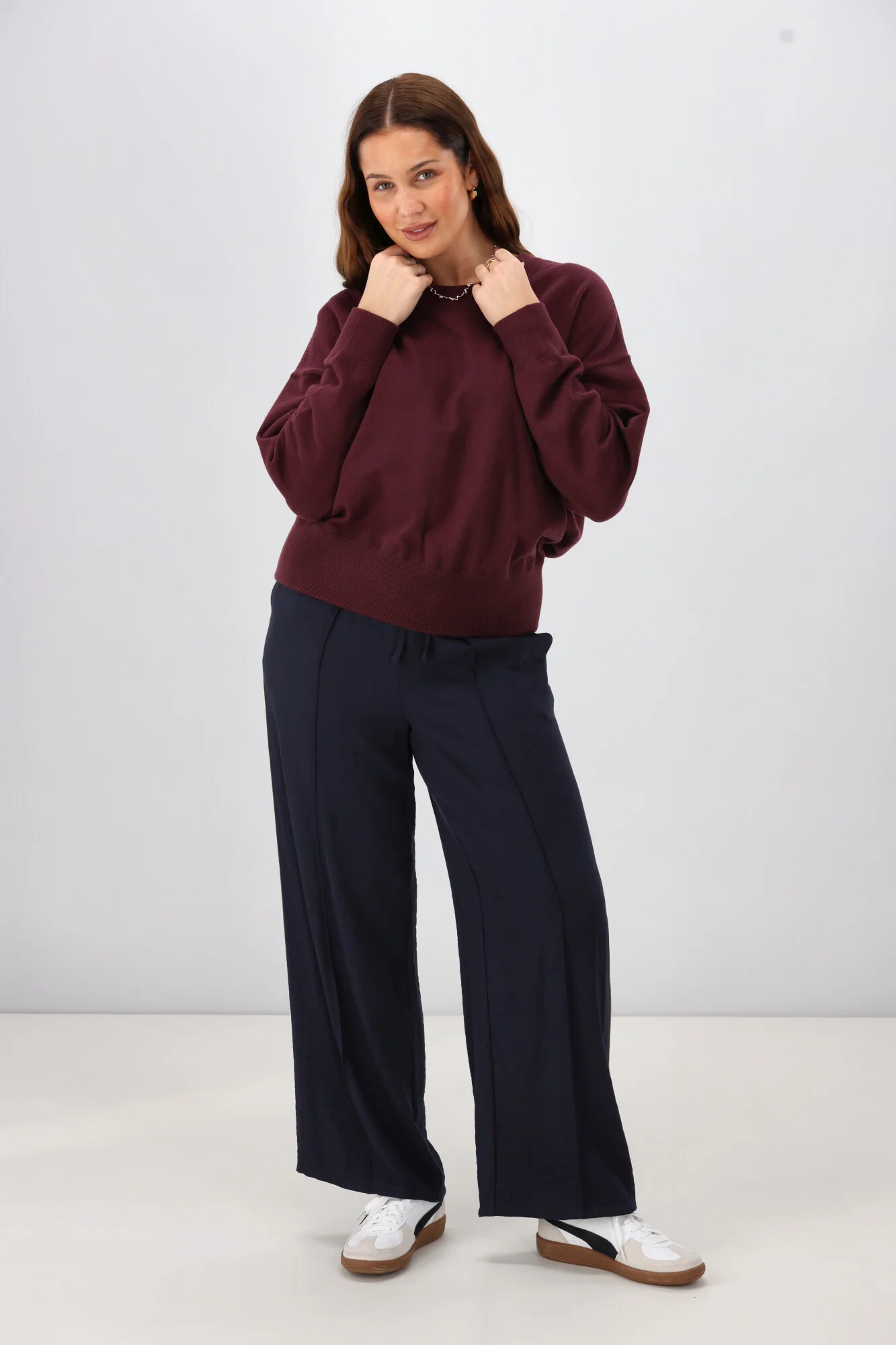 Shine On Label Melly Knit Sweater Wine - Image 5