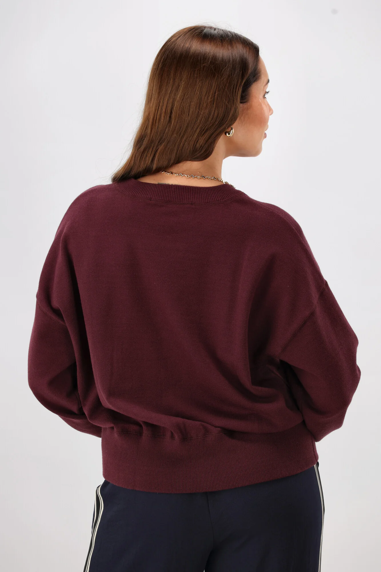 Shine On Label Melly Knit Sweater Wine - Image 7