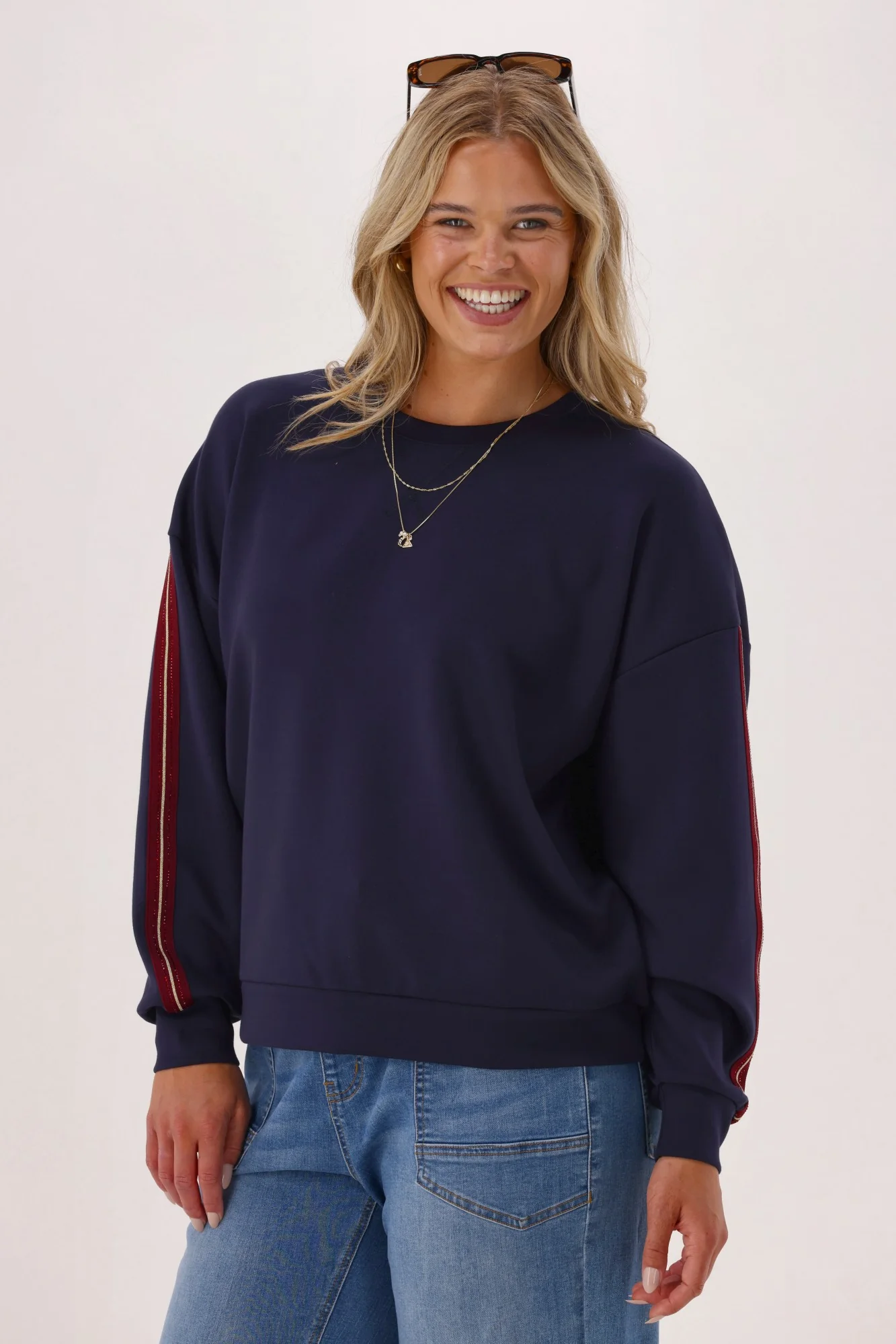 Shine On Label Mercedes Crew Navy