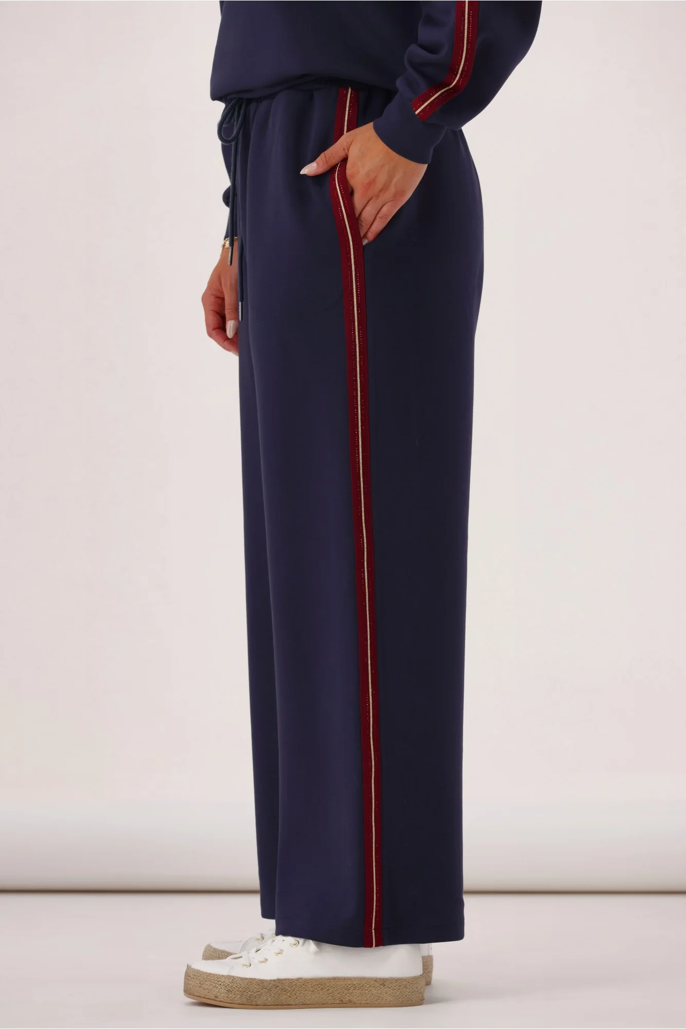 Shine On Label Mercedes Track Pant Navy - Image 2