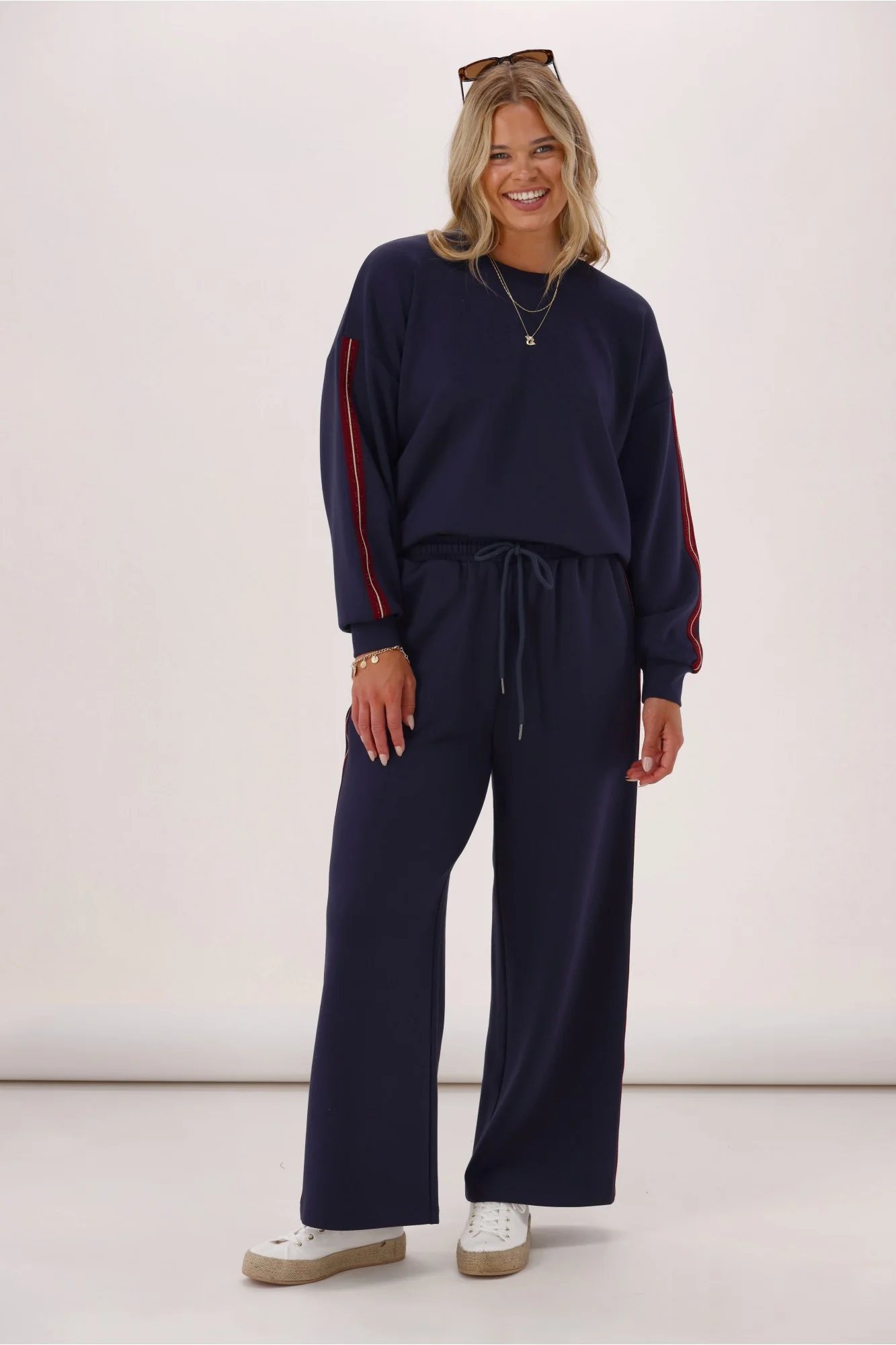 Shine On Label Mercedes Track Pant Navy - Image 5