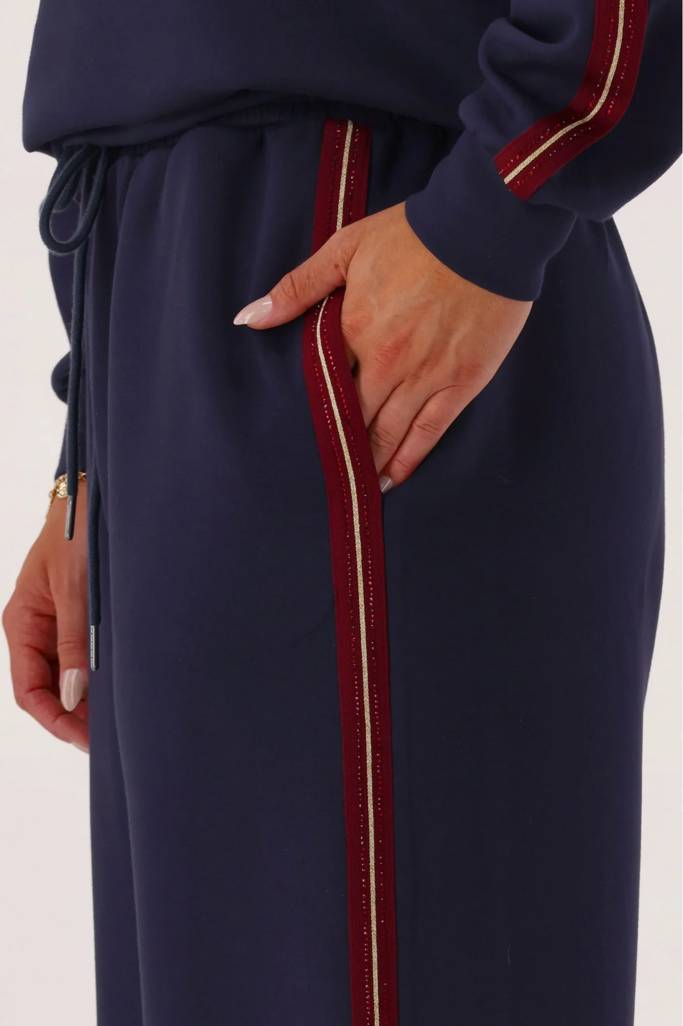 Shine On Label Mercedes Track Pant Navy - Image 6