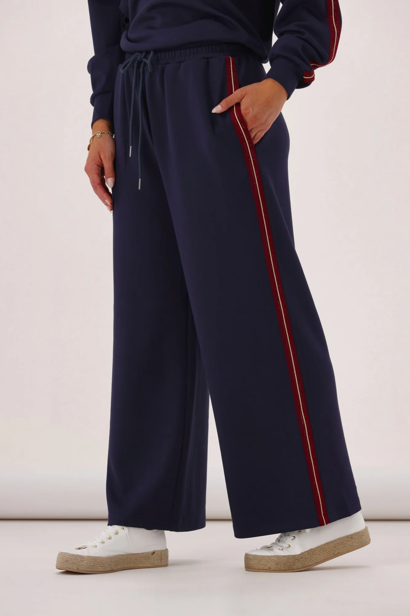 Shine On Label Mercedes Track Pant Navy - Image 7