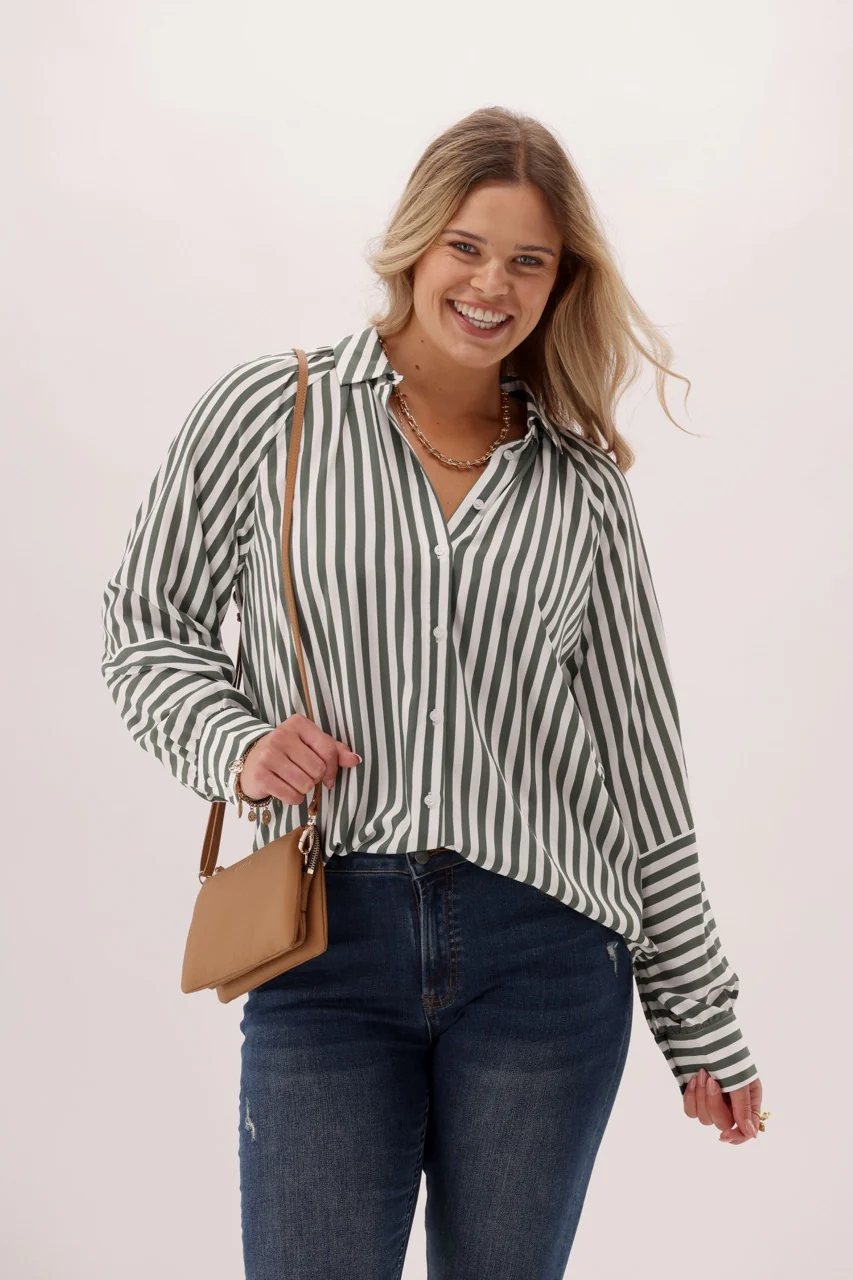 Shine On Label Olive Grove Shirt Stripe - Image 2