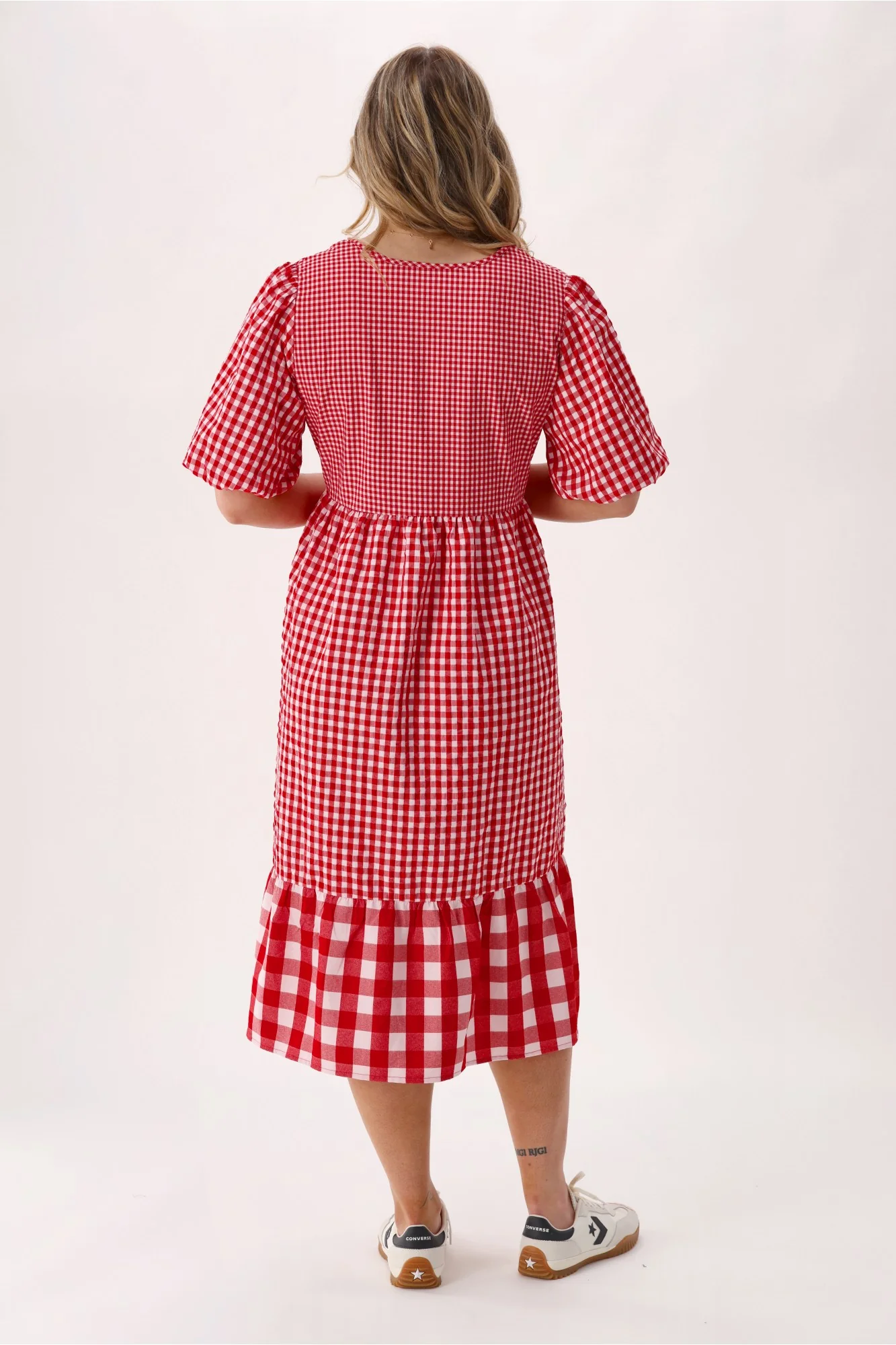 Shine On Label Orielle Dress Red Gingham - Image 9