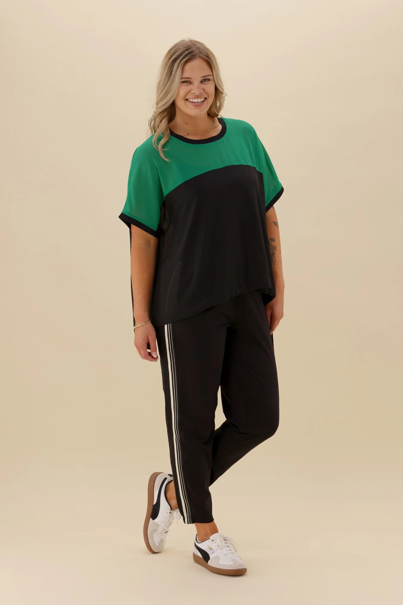 Shine On Label Otto Side Stripe Jogger Black - Image 4