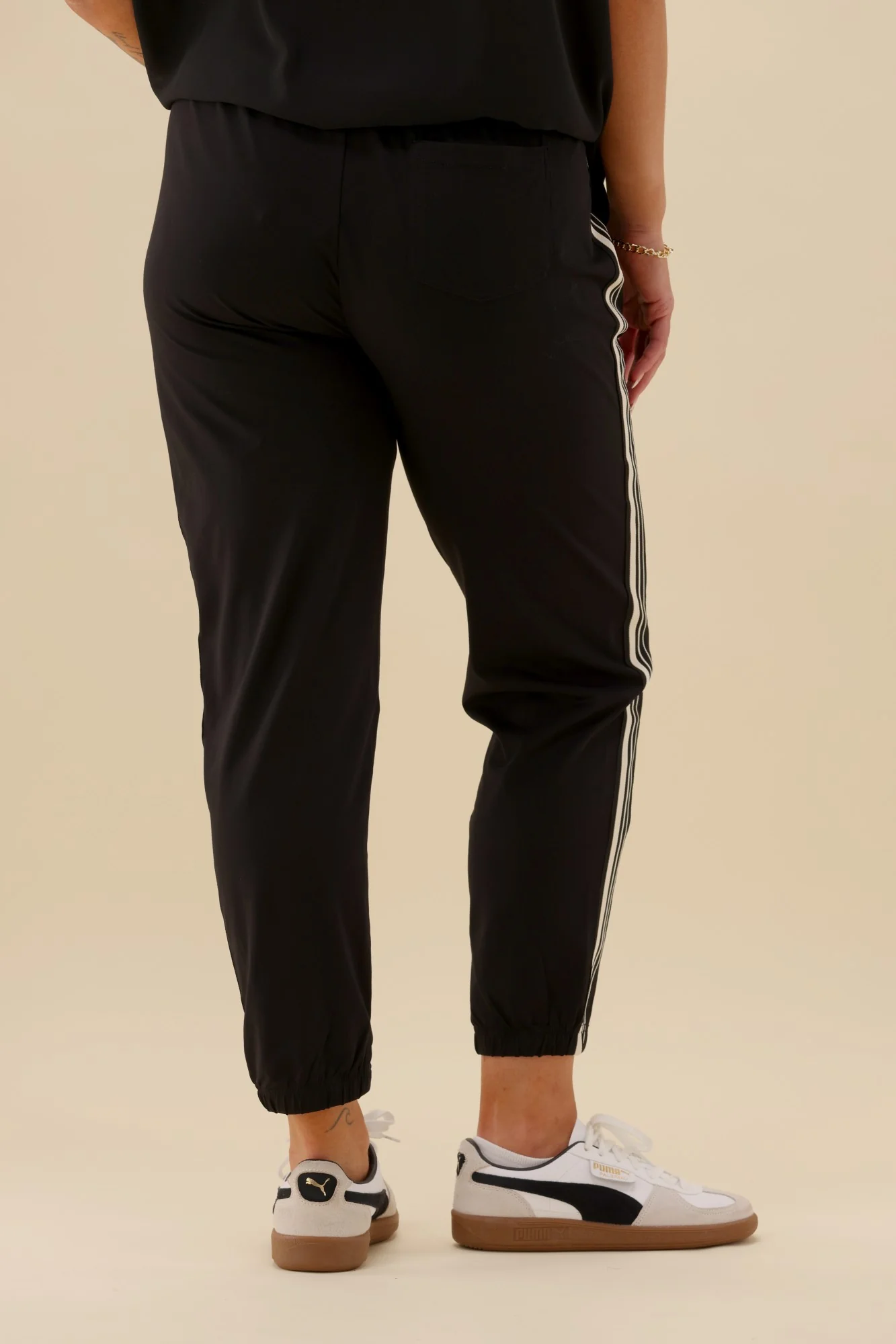 Shine On Label Otto Side Stripe Jogger Black - Image 6