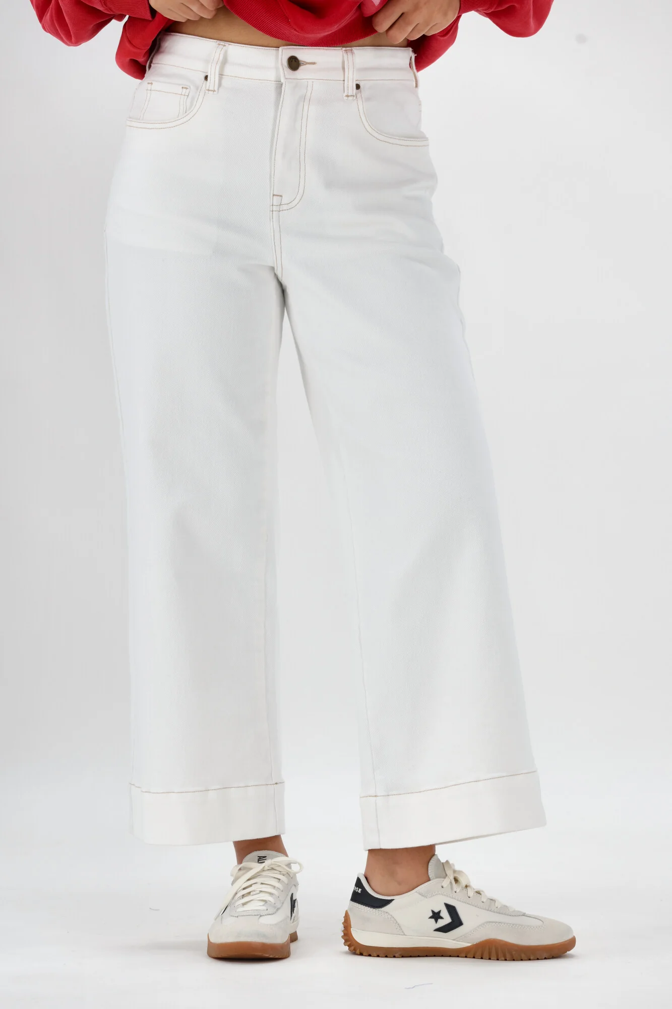 Shine On Label Owen Wide Leg Cropped Jean Natural