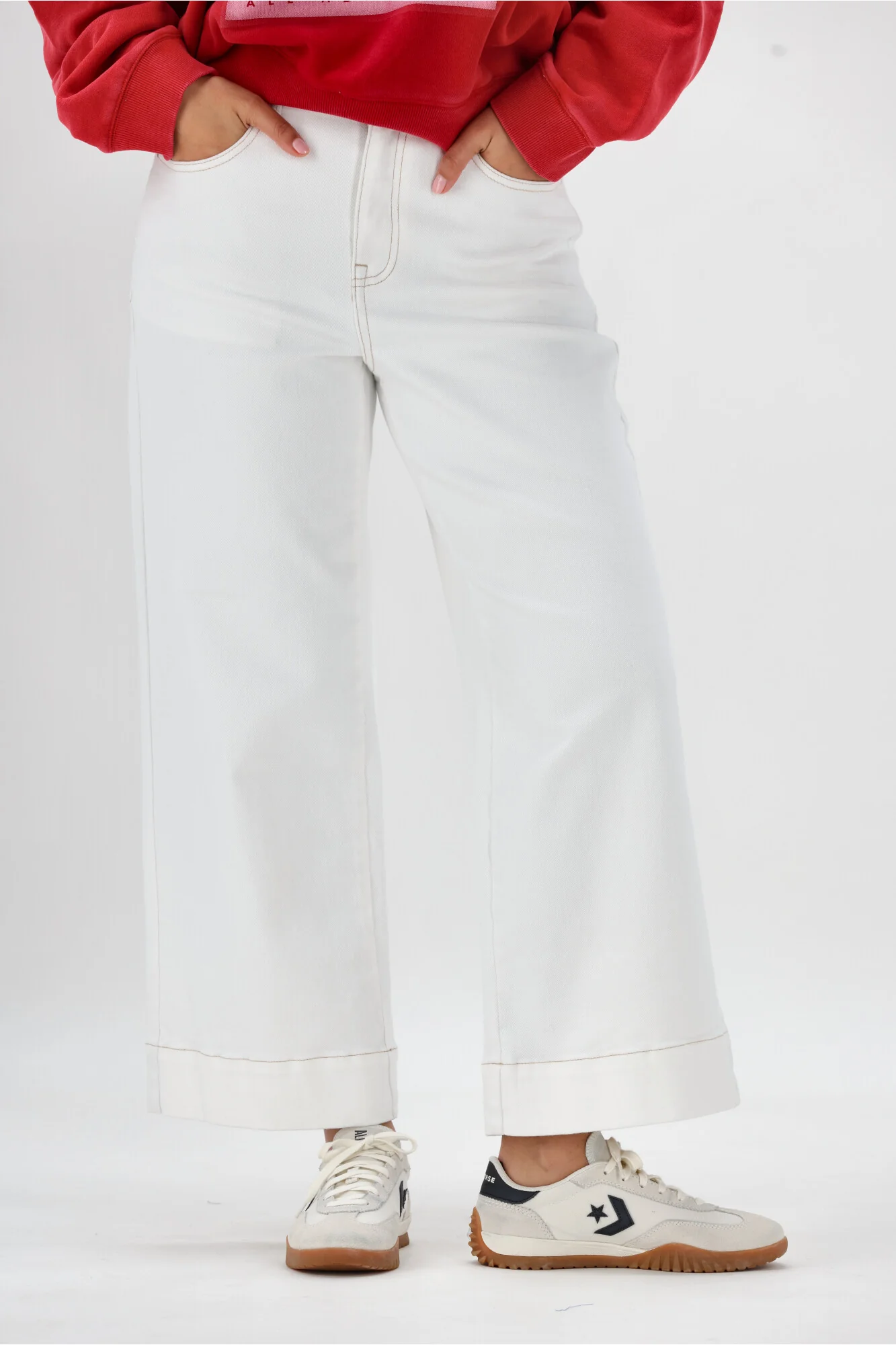 Shine On Label Owen Wide Leg Cropped Jean Natural - Image 4