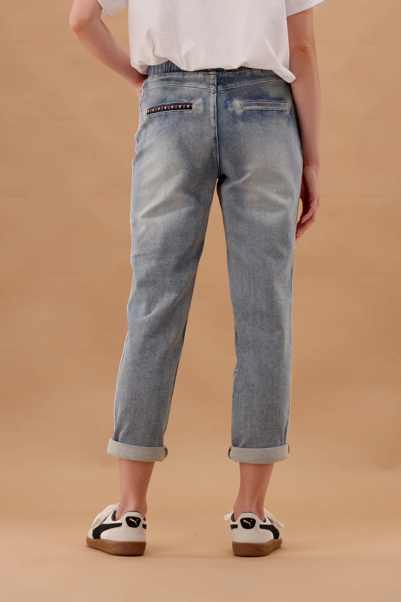 Shine On Label Raglan Collection Denim Jogger - Image 7