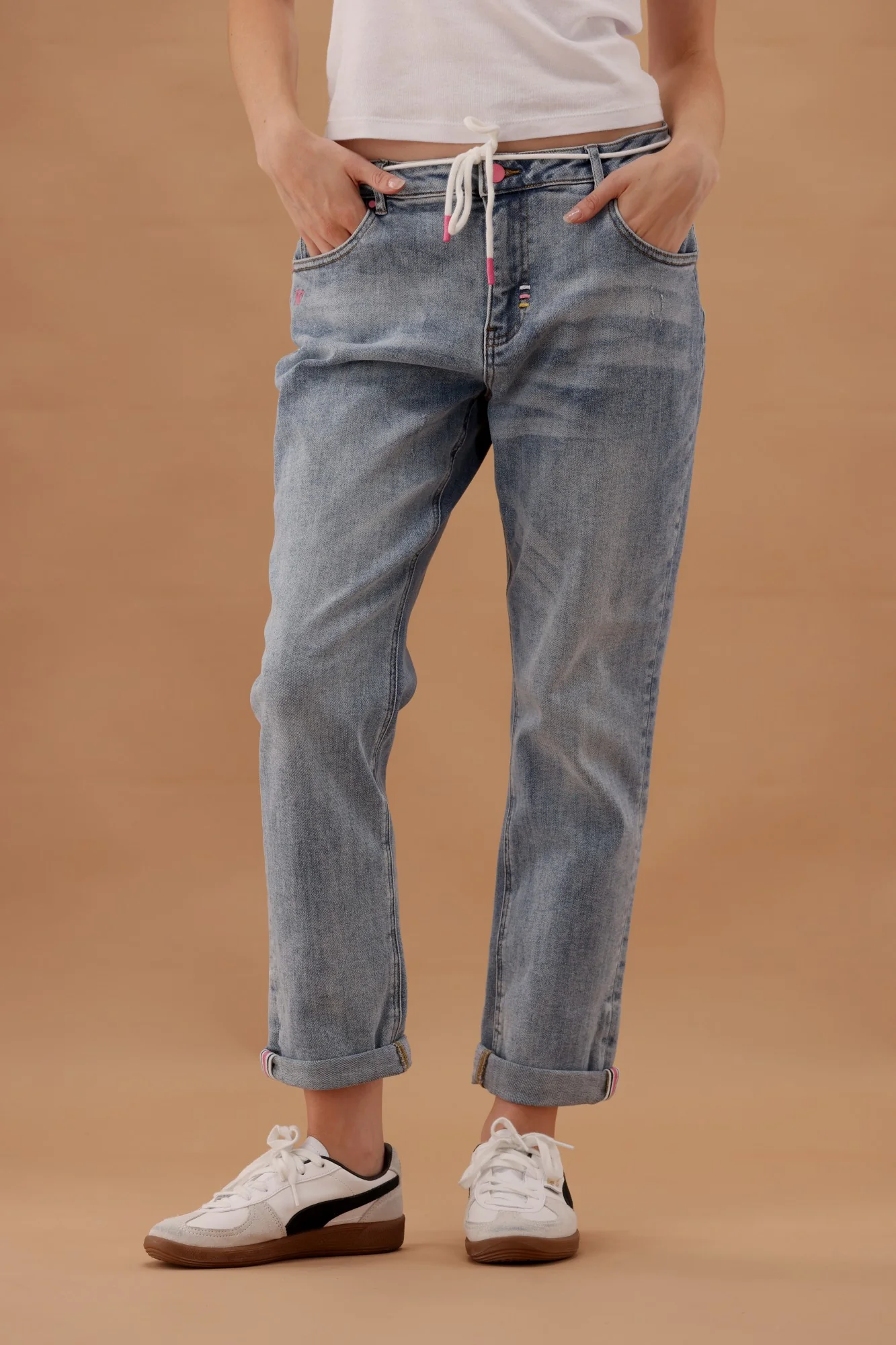Shine On Label Raglan Collection Relaxed Jeans - Image 5