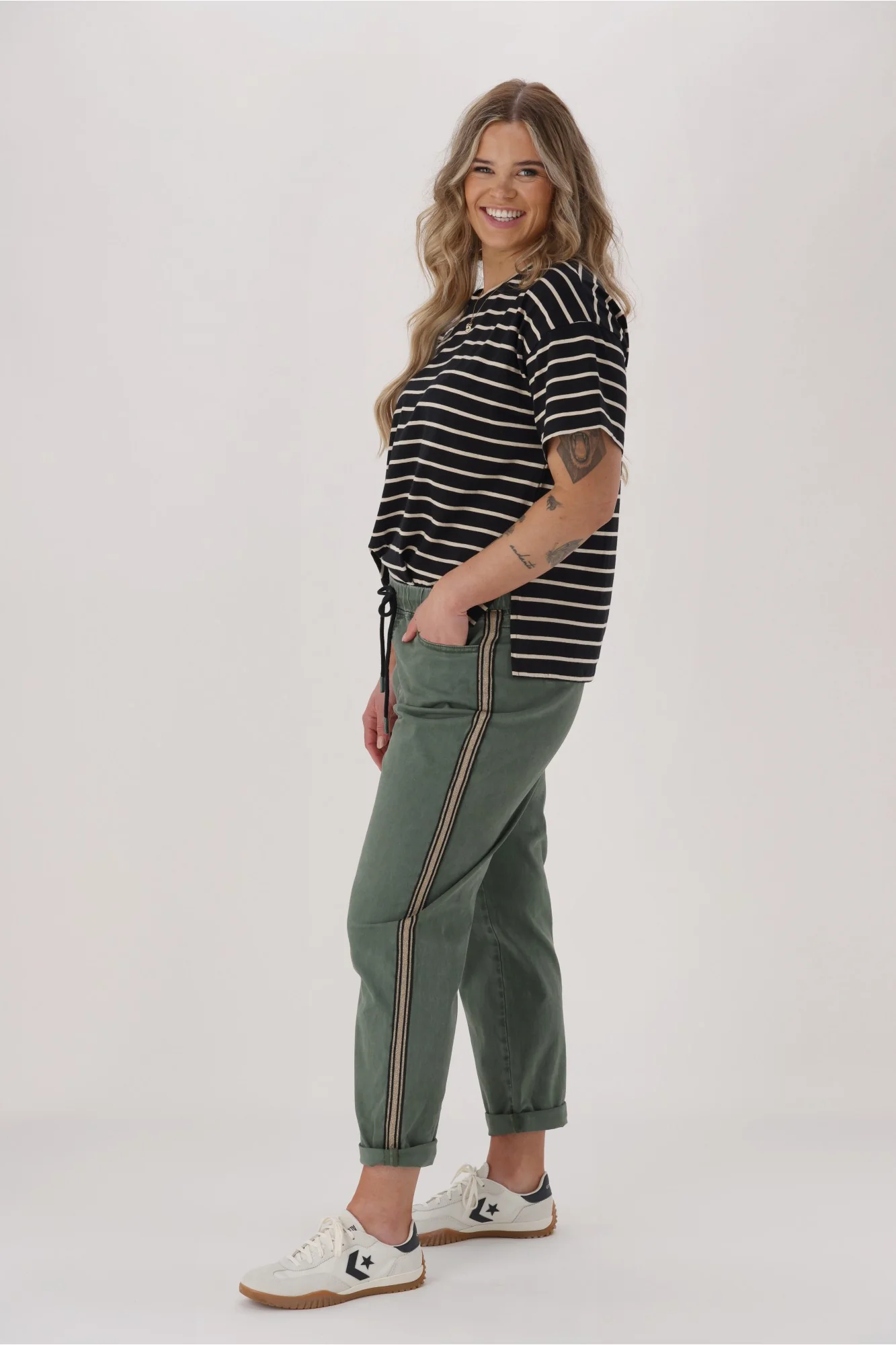 Shine On Label Raglan Jogger Khaki - Image 8