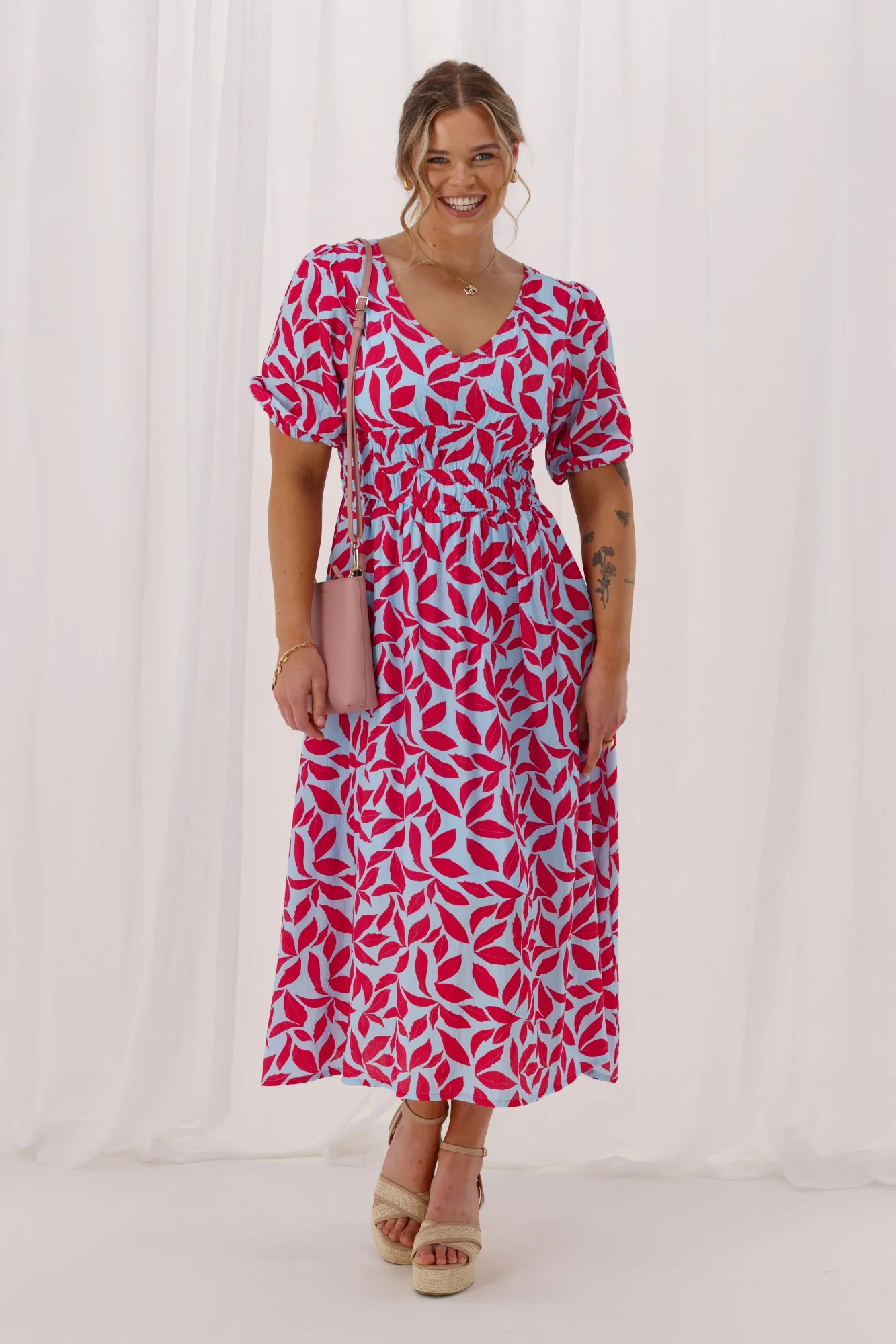 Shine On Label Reverie Midi Dress Print - Image 3