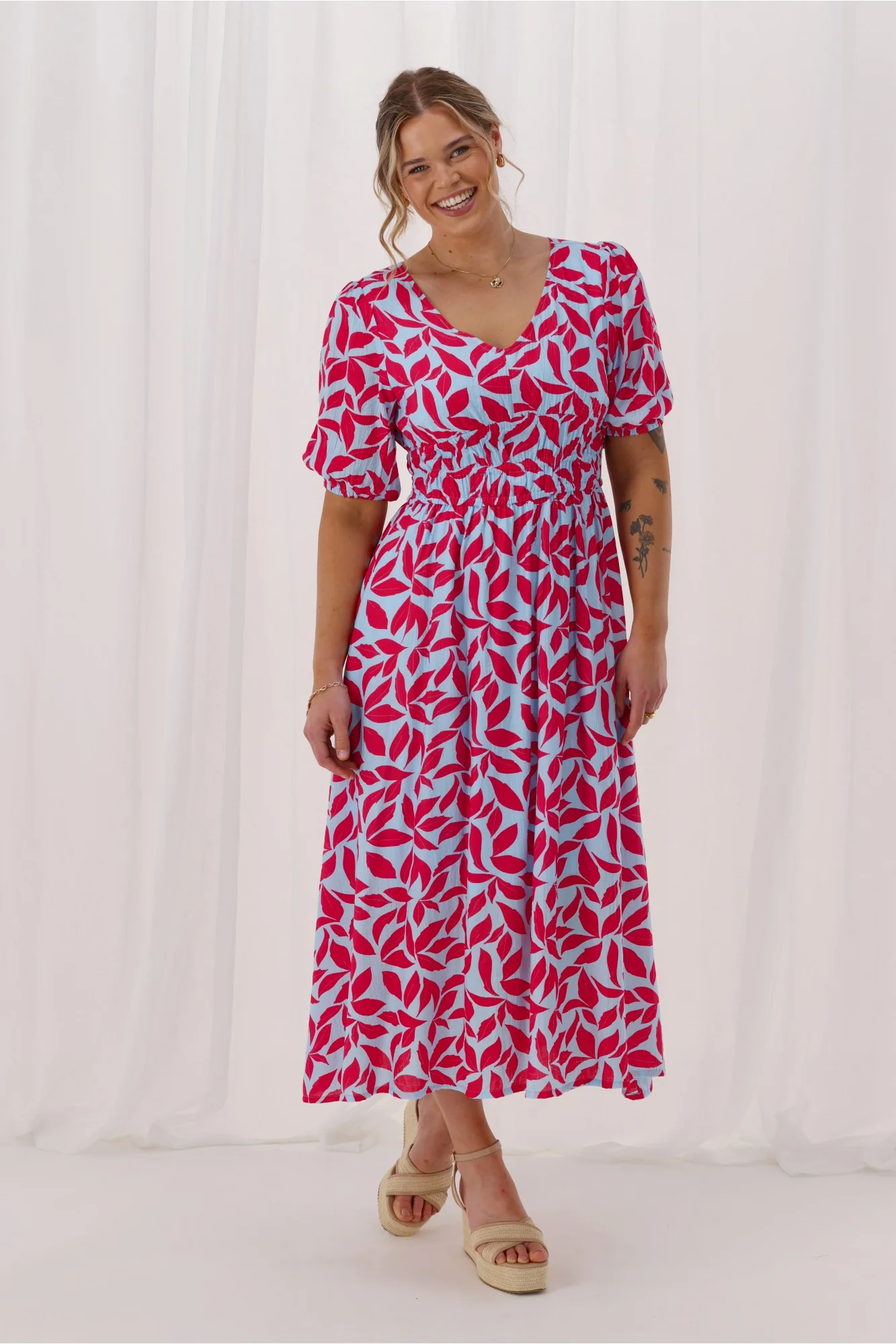 Shine On Label Reverie Midi Dress Print - Image 6